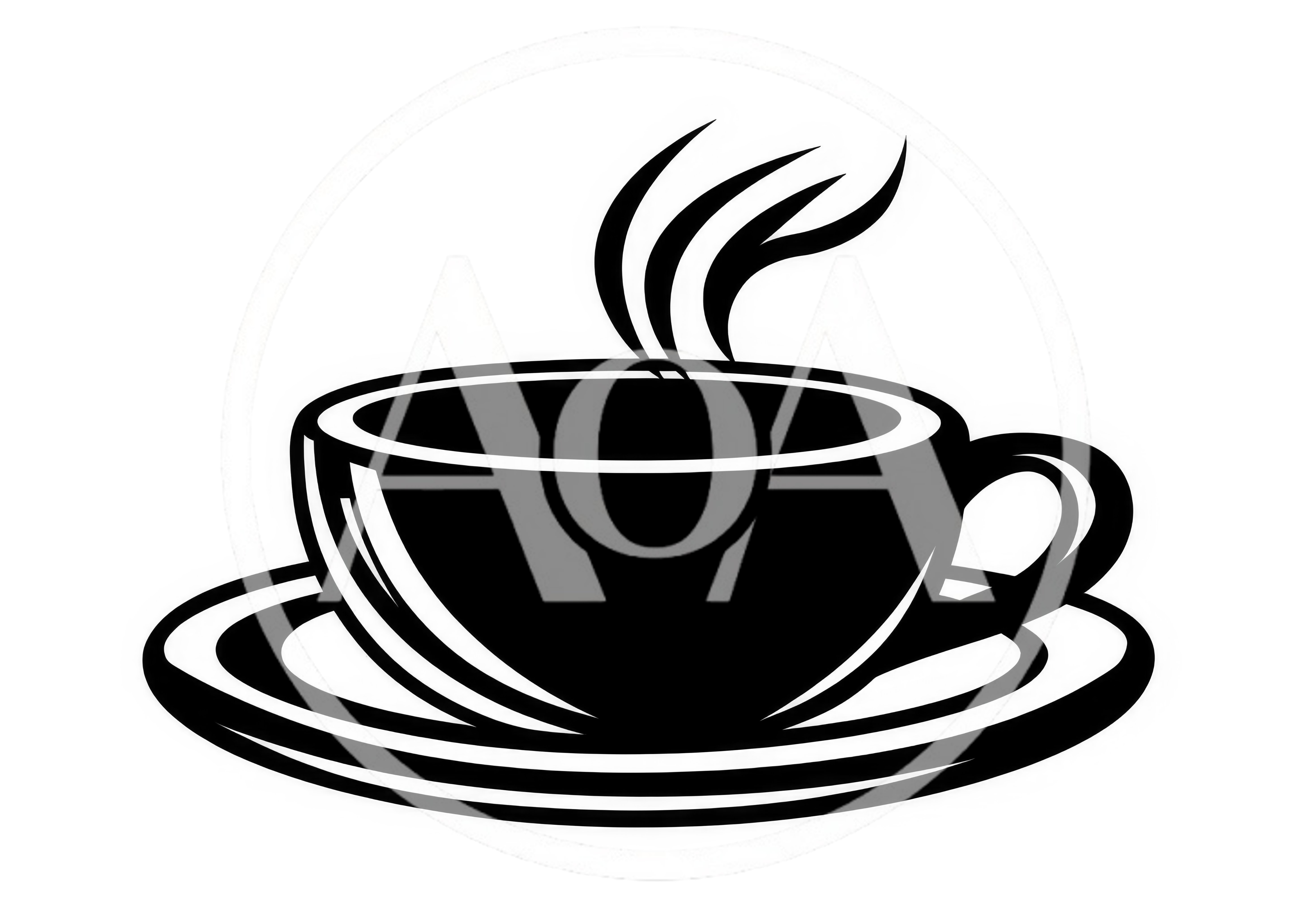Black And White Coffee Cup Icon