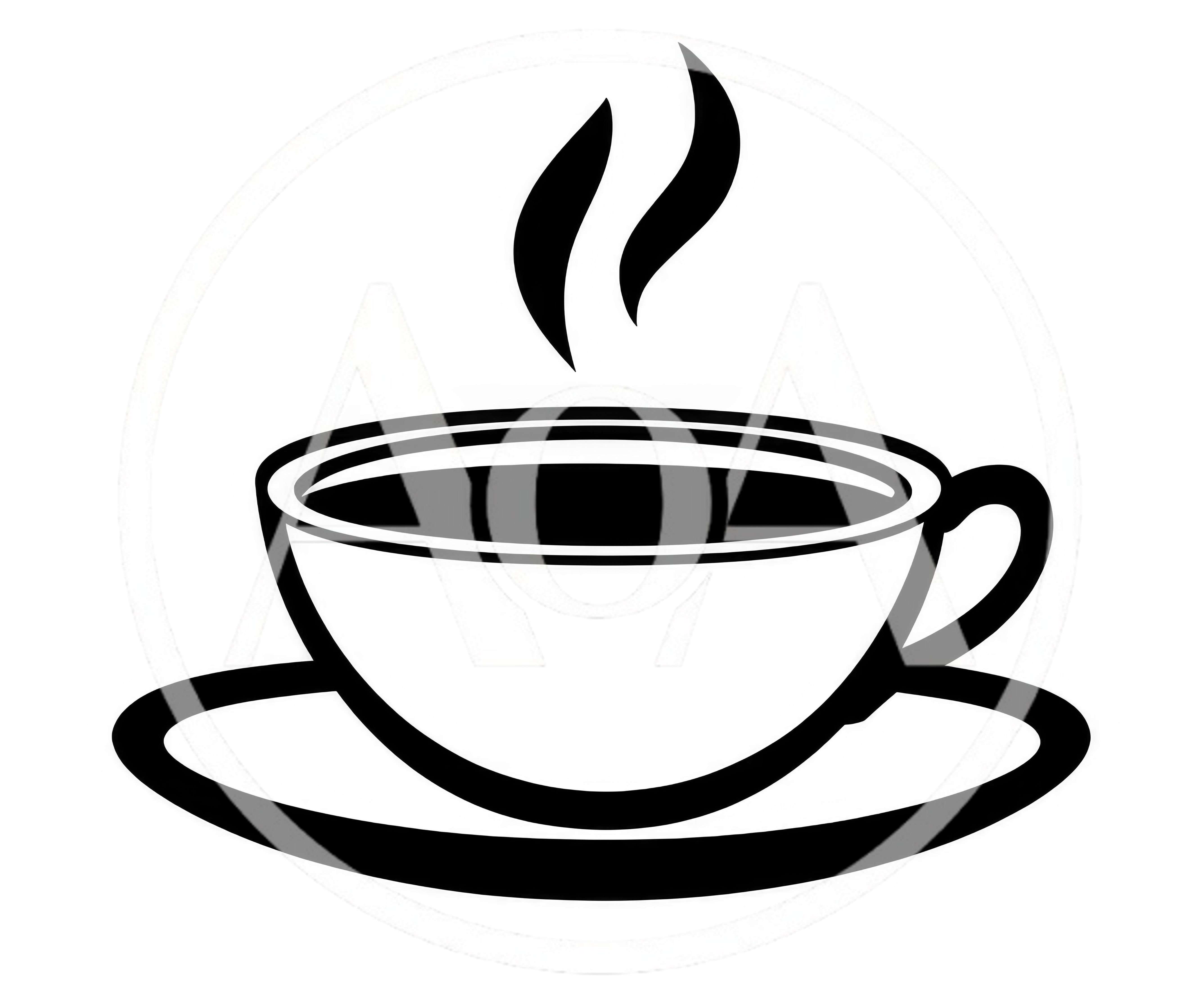 Black And White Coffee Cup Icon