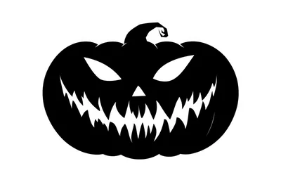 Scary Jack O Lantern Silhouette For Halloween