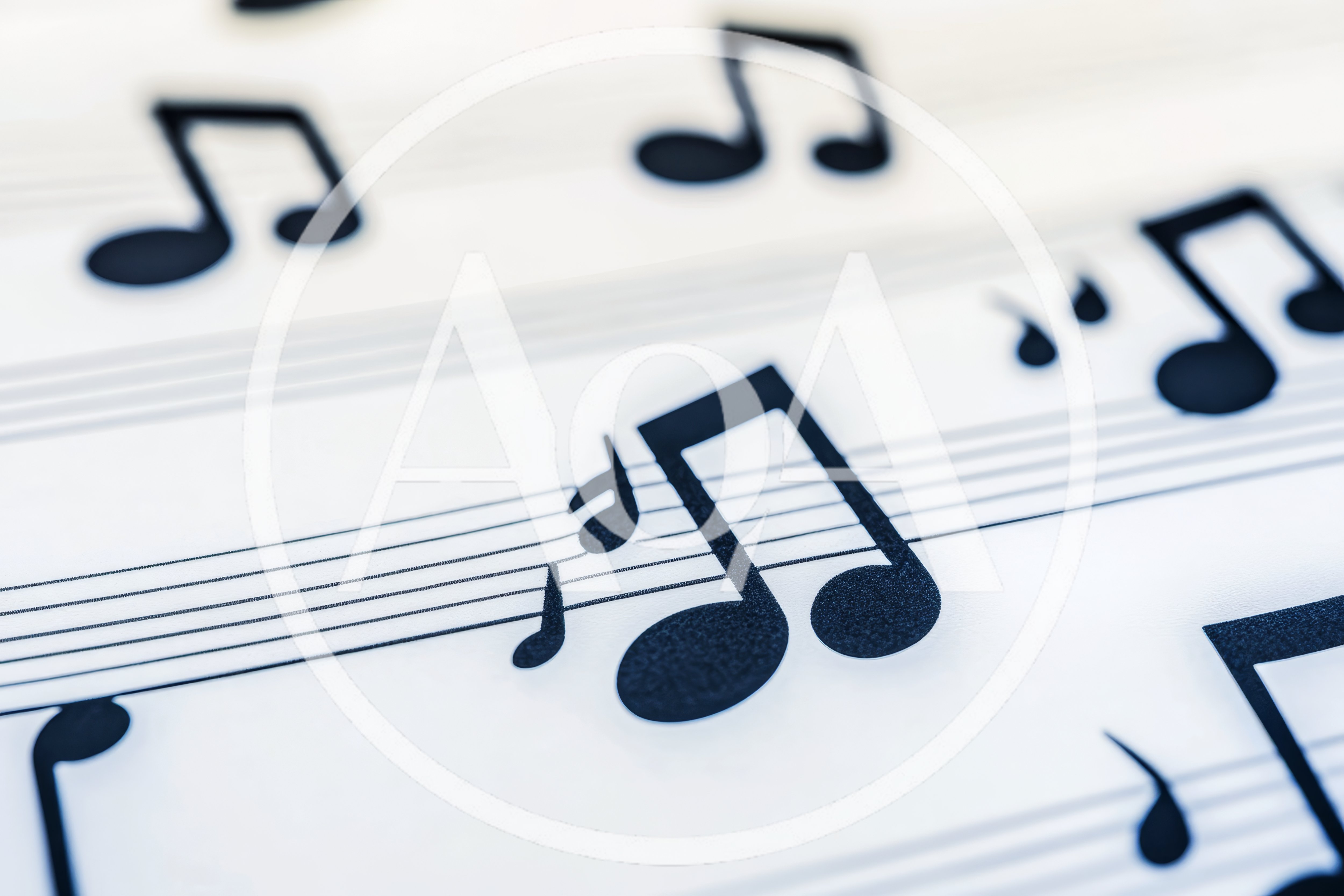 Close Up Of Musical Notes On Sheet Music