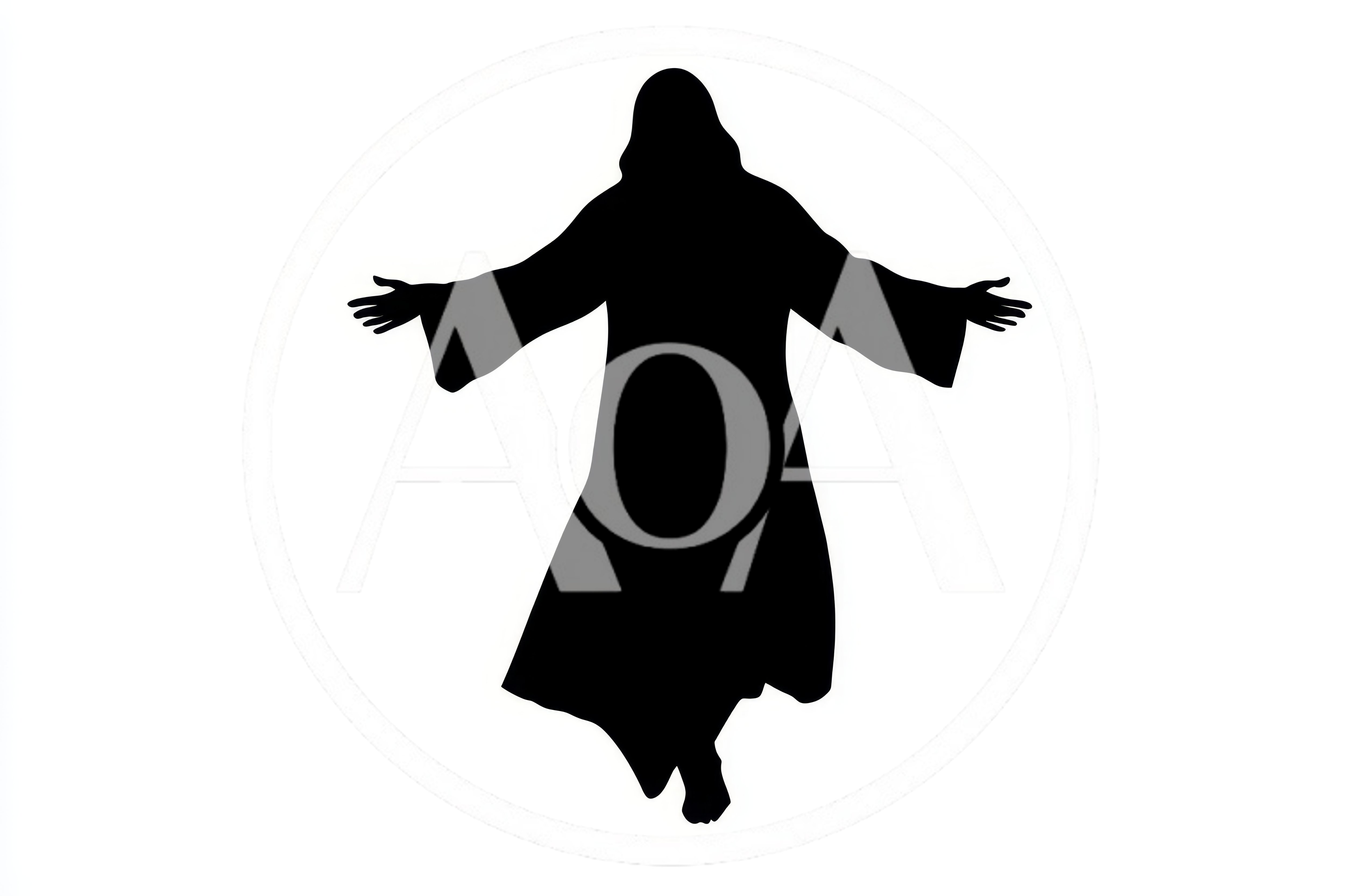 Silhouette Of Jesus Christ With Open Arms