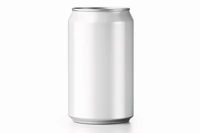 Blank White Aluminum Beverage Can Mockup