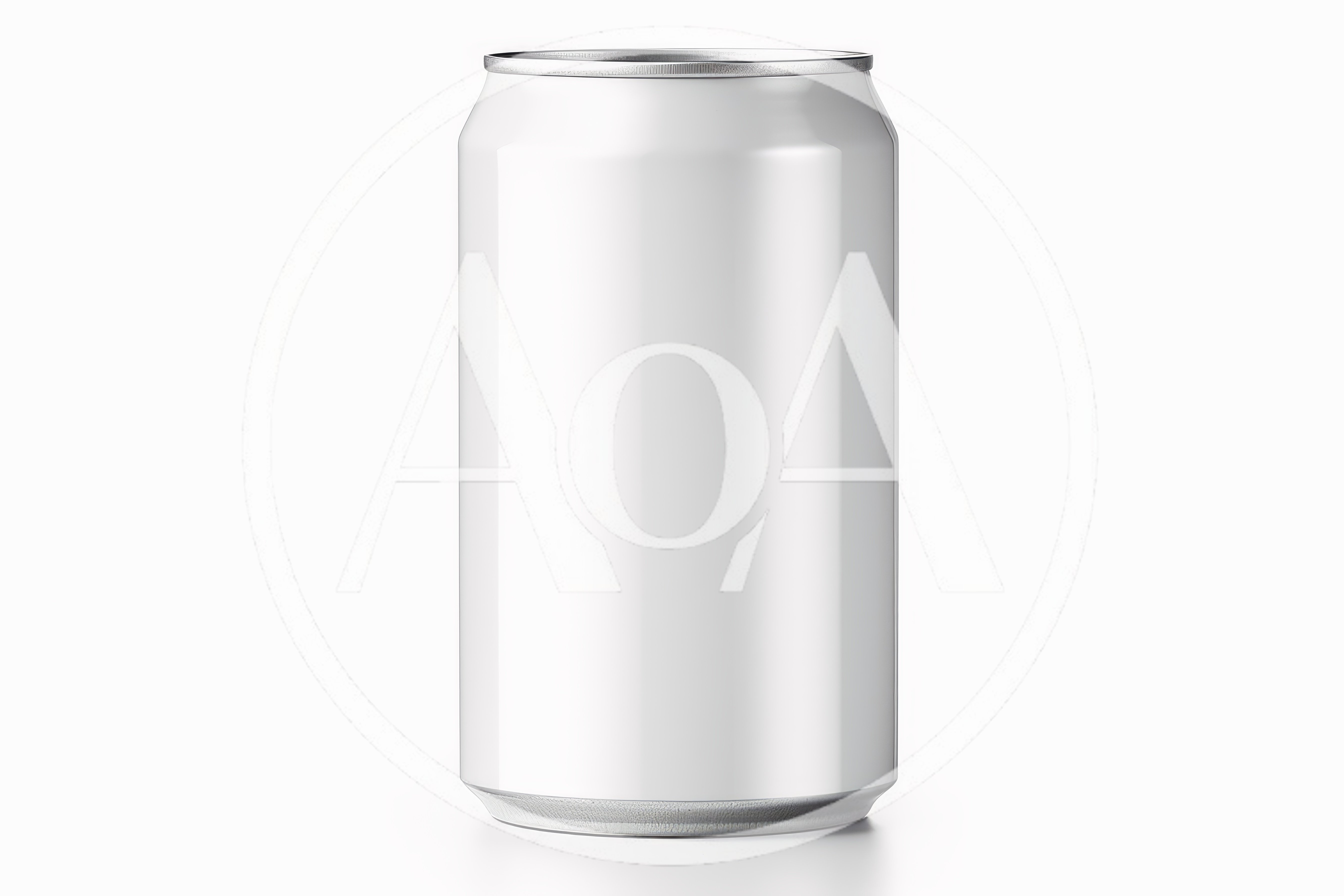 Blank White Aluminum Beverage Can Mockup