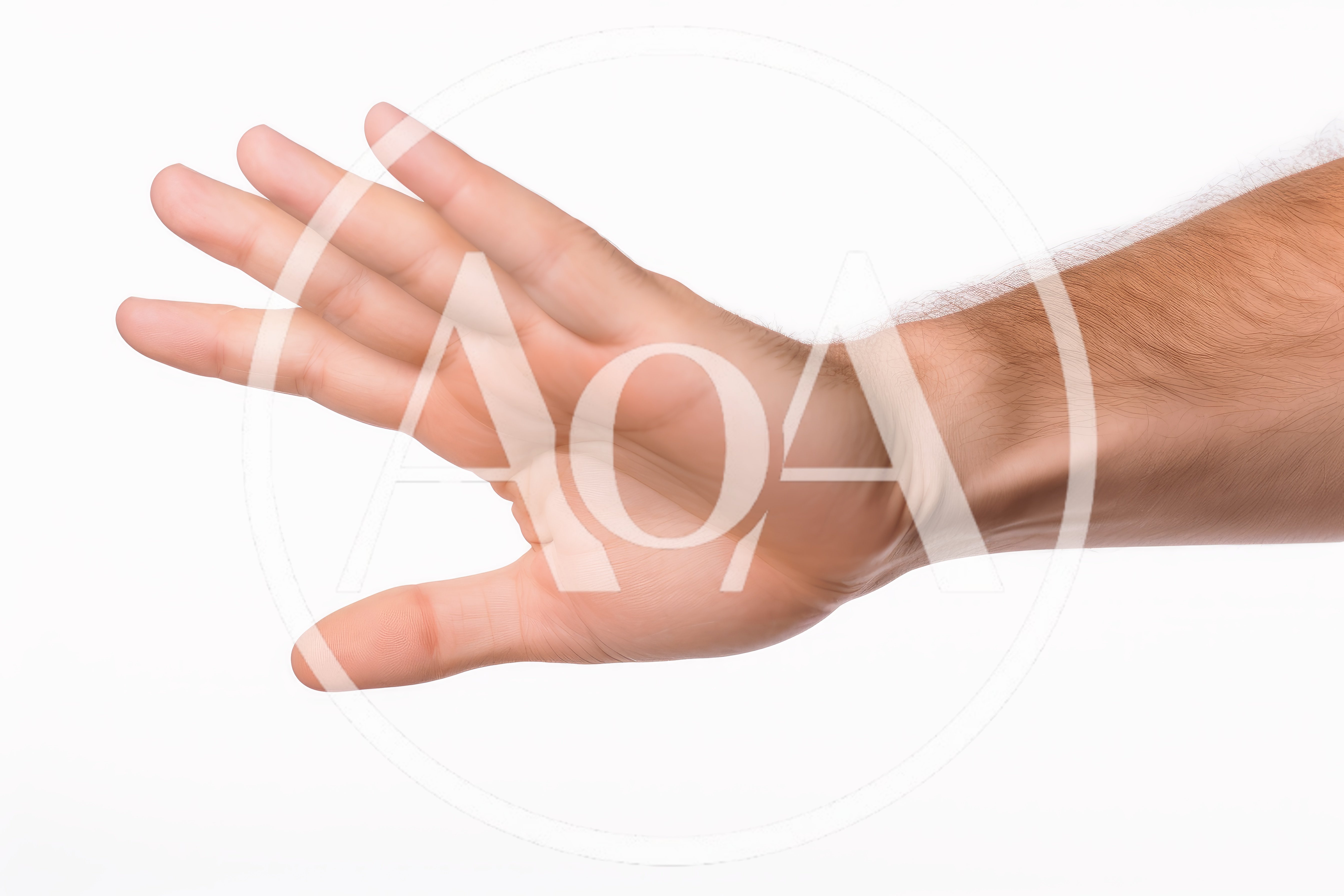 Human Hand Making A Stop Gesture