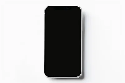 Modern Smartphone With Blank Screen On White Background