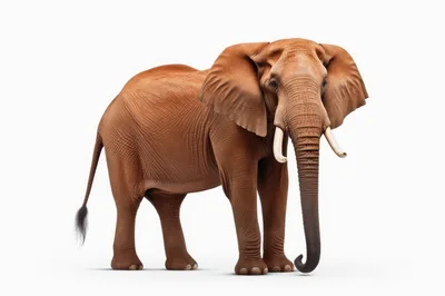 Full Body Portrait Of An African Elephant