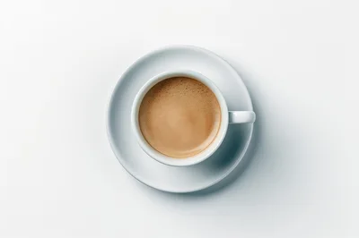 Top Down View Of A Cup Of Espresso