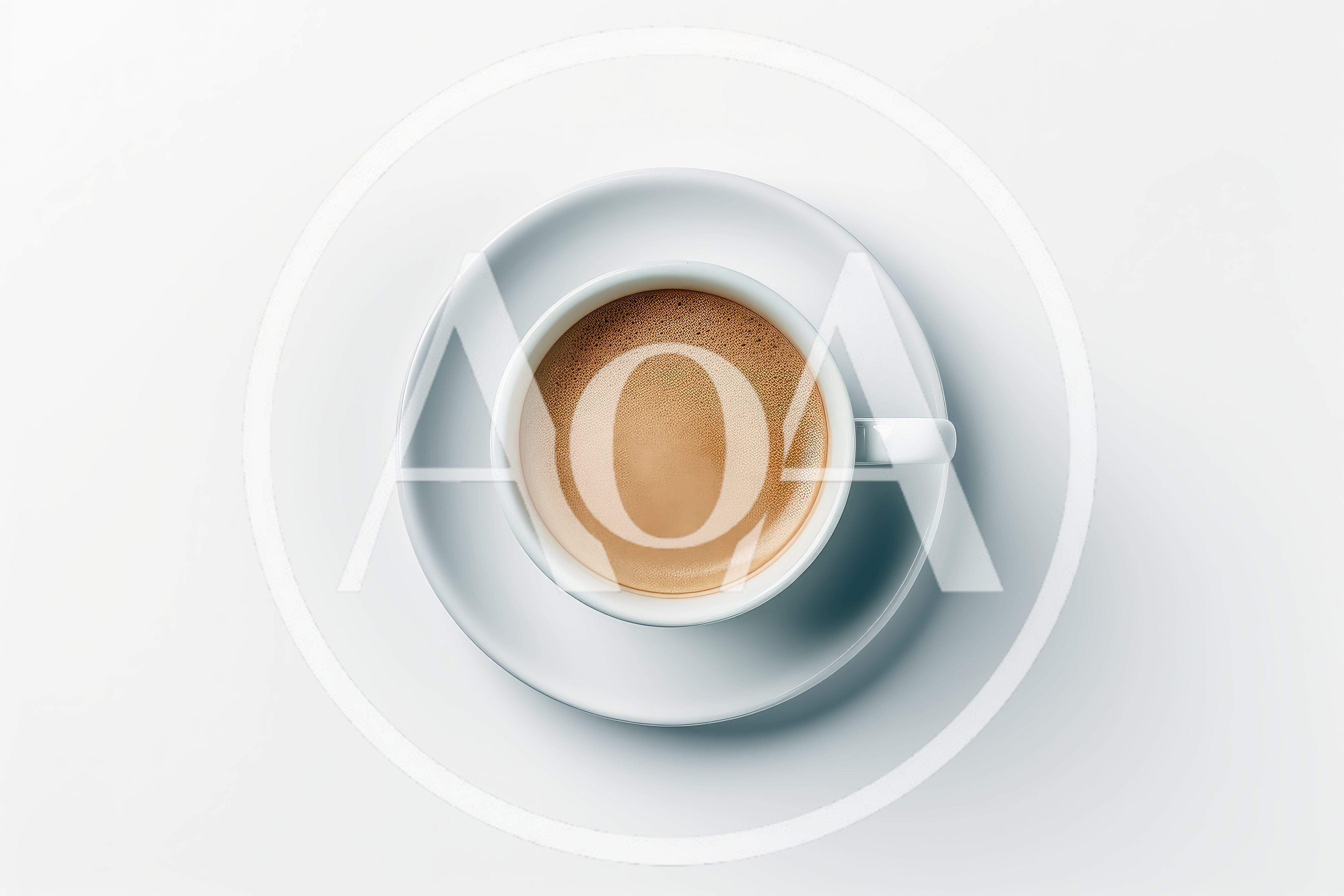 Top Down View Of A Cup Of Espresso