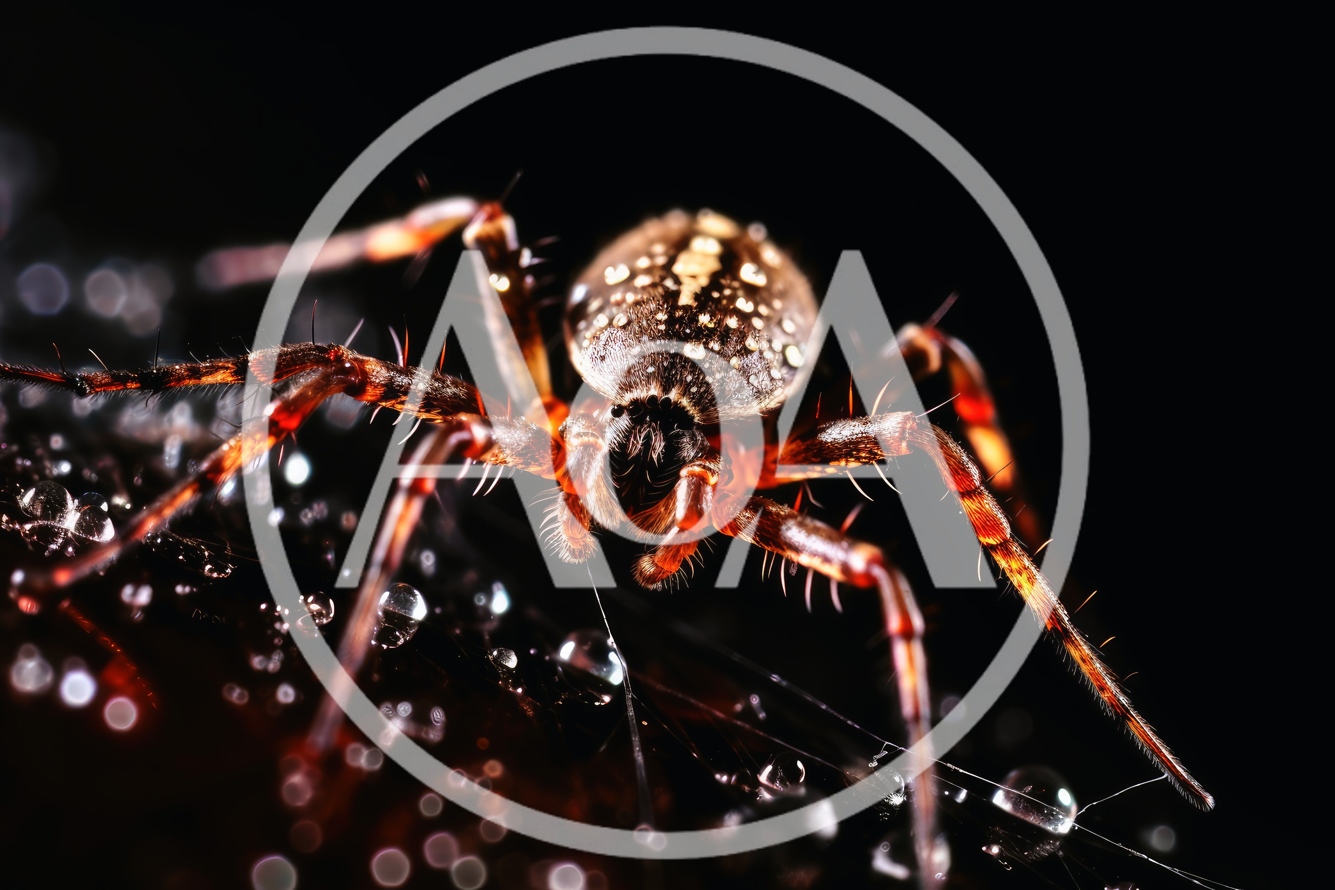 Macro Close Up Of A Garden Spider