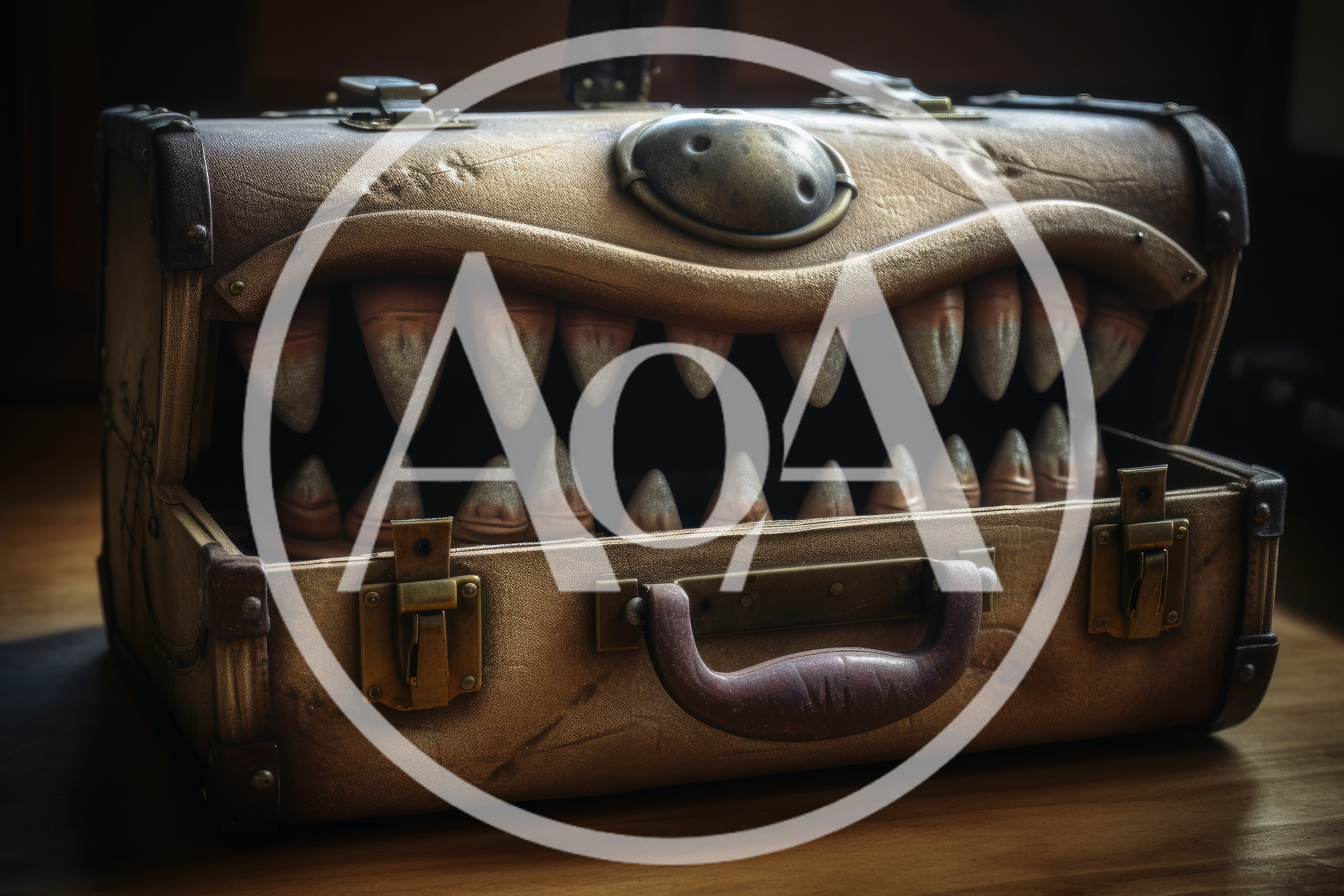 Mimic Monster Suitcase With Sharp Teeth