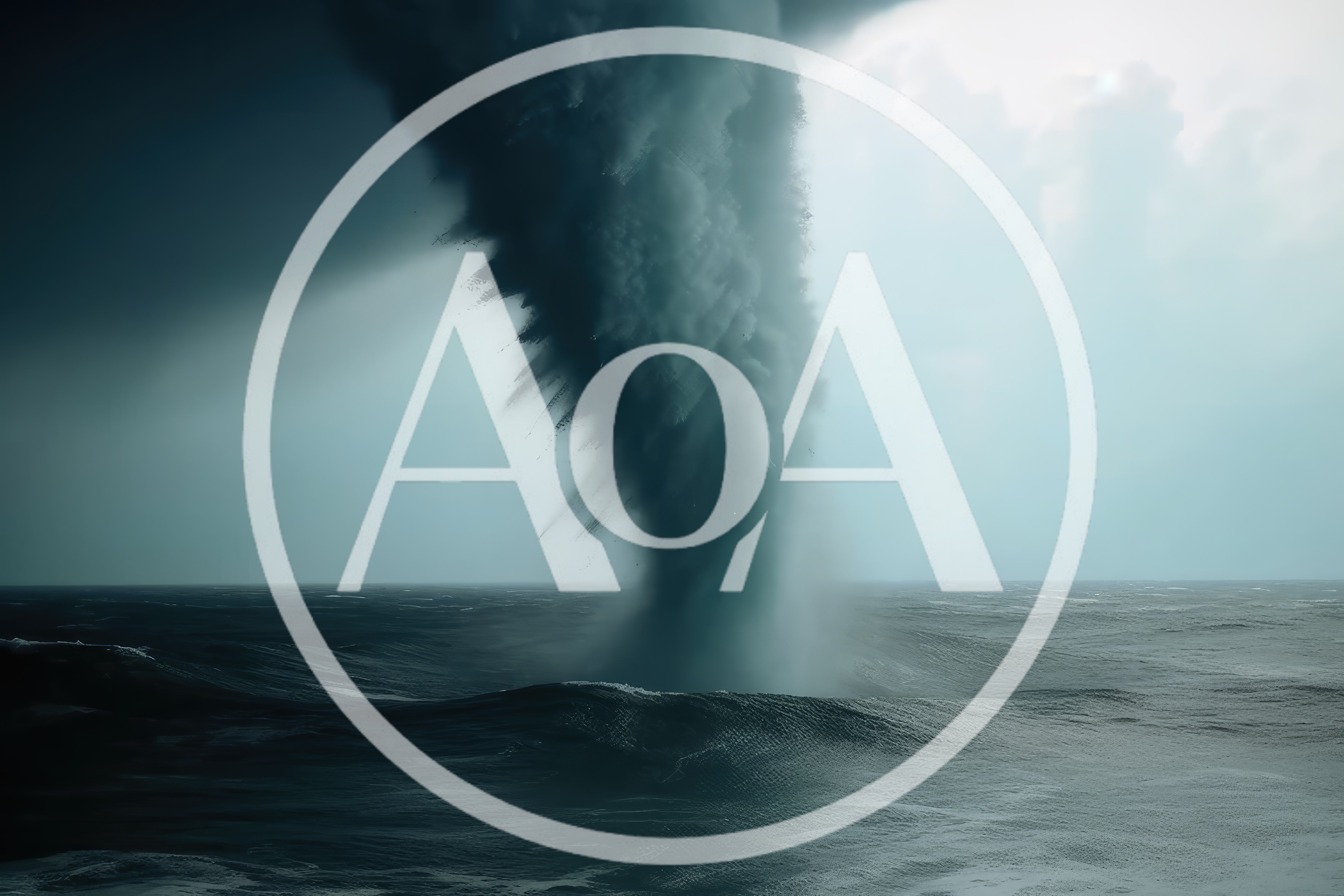 Massive Waterspout Forming Over A Turbulent Ocean