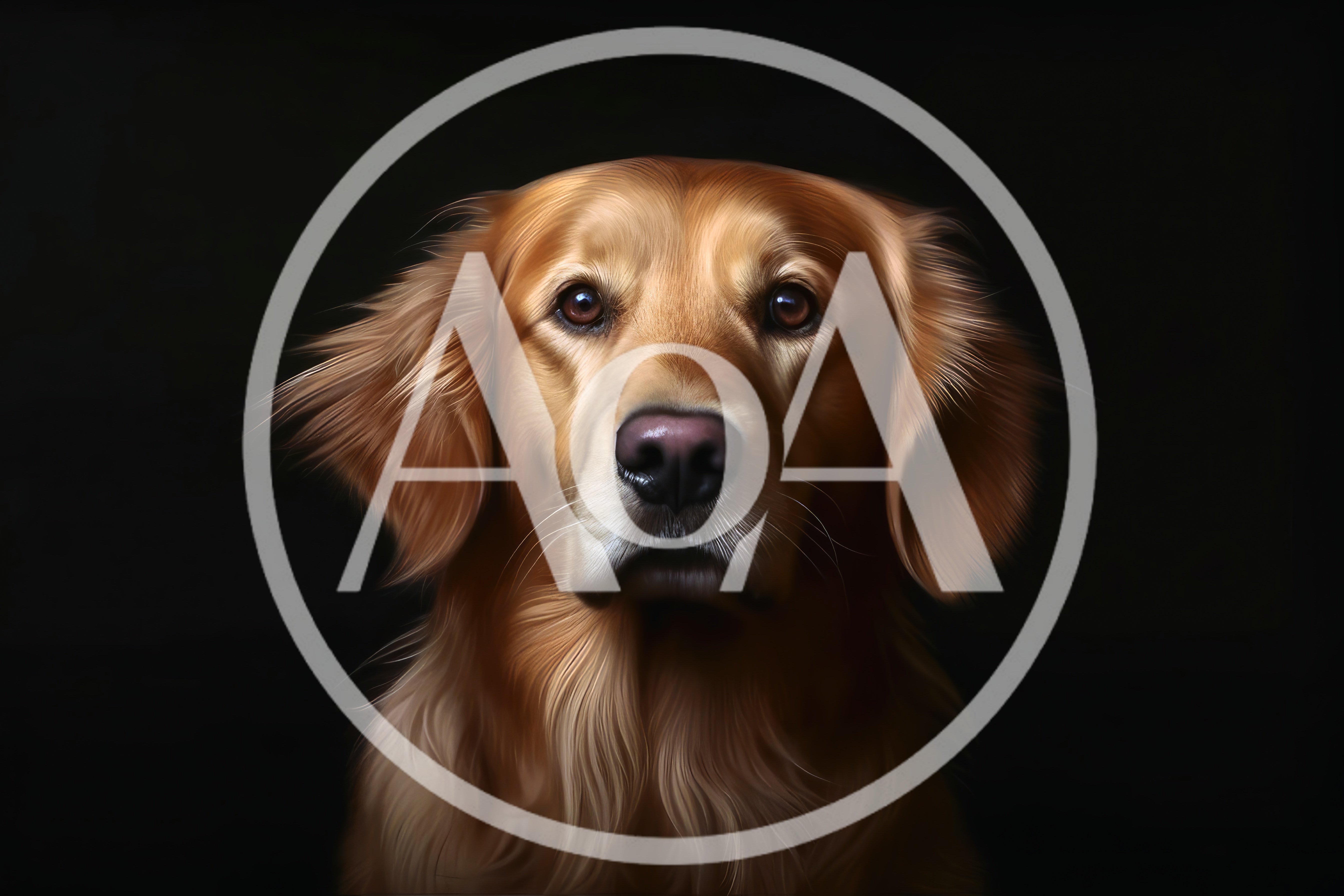 Portrait Of A Golden Retriever Dog