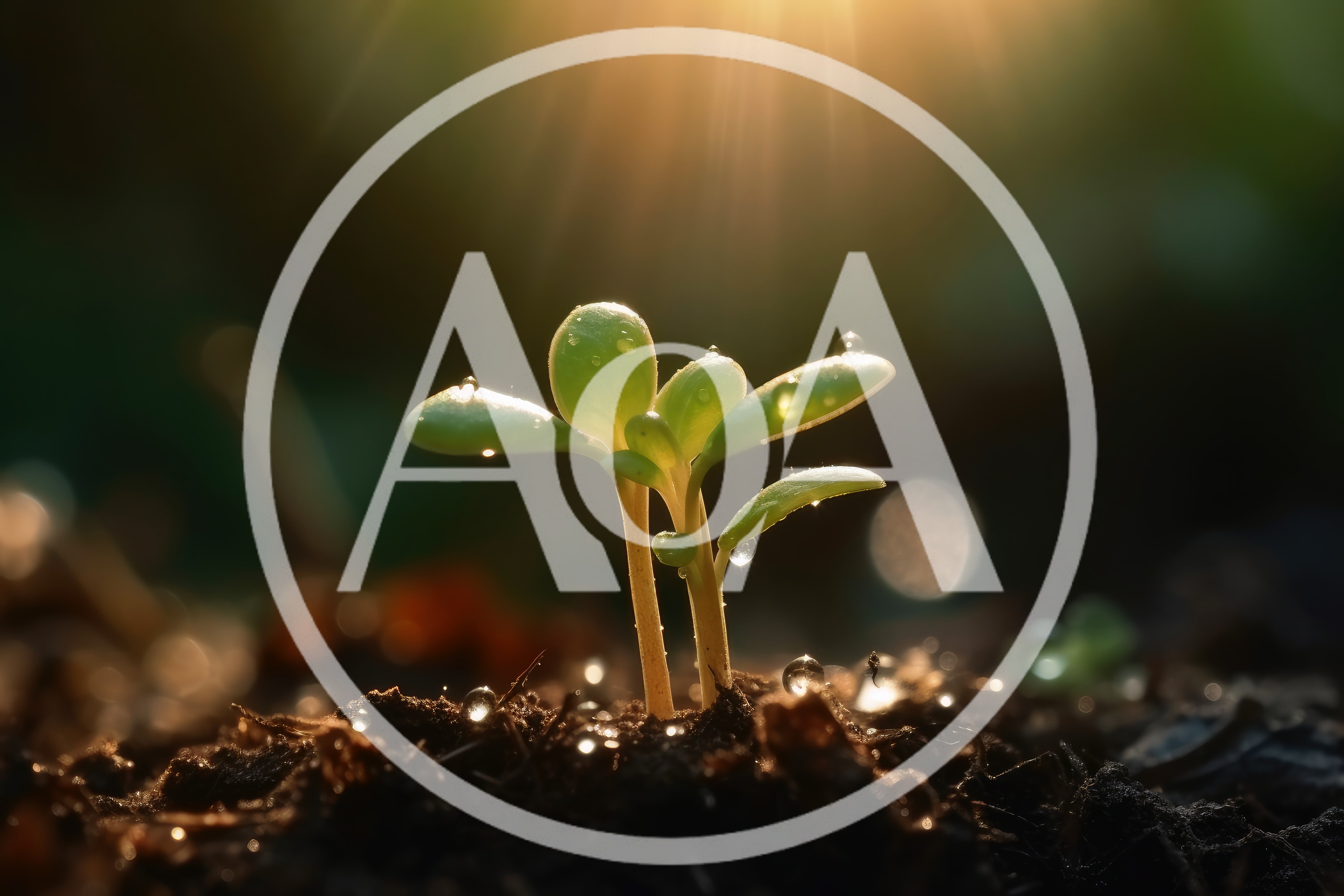 Small Green Seedling Growing In Fertile Soil