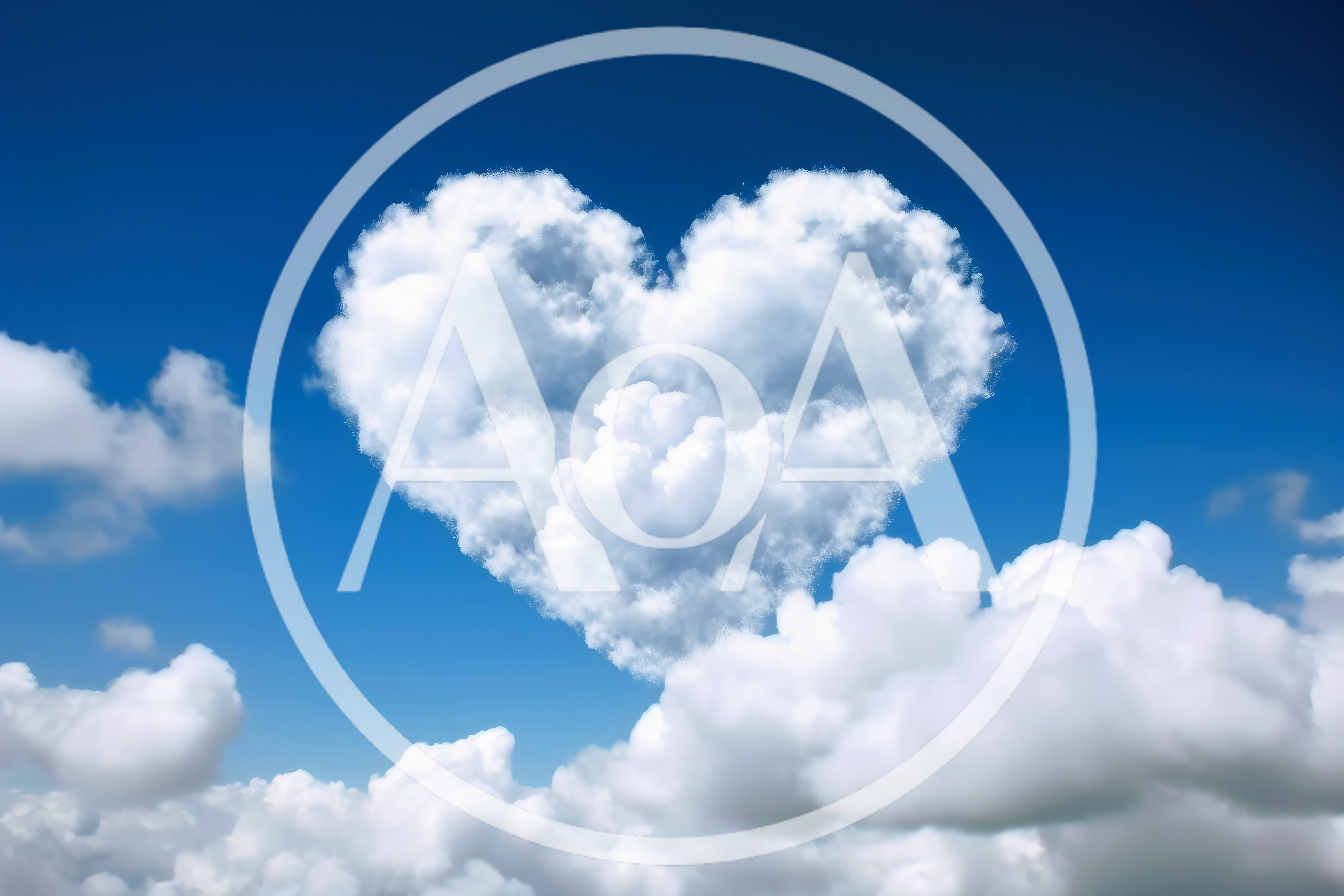 Heart Shaped Cloud Floating In A Clear Blue Sky