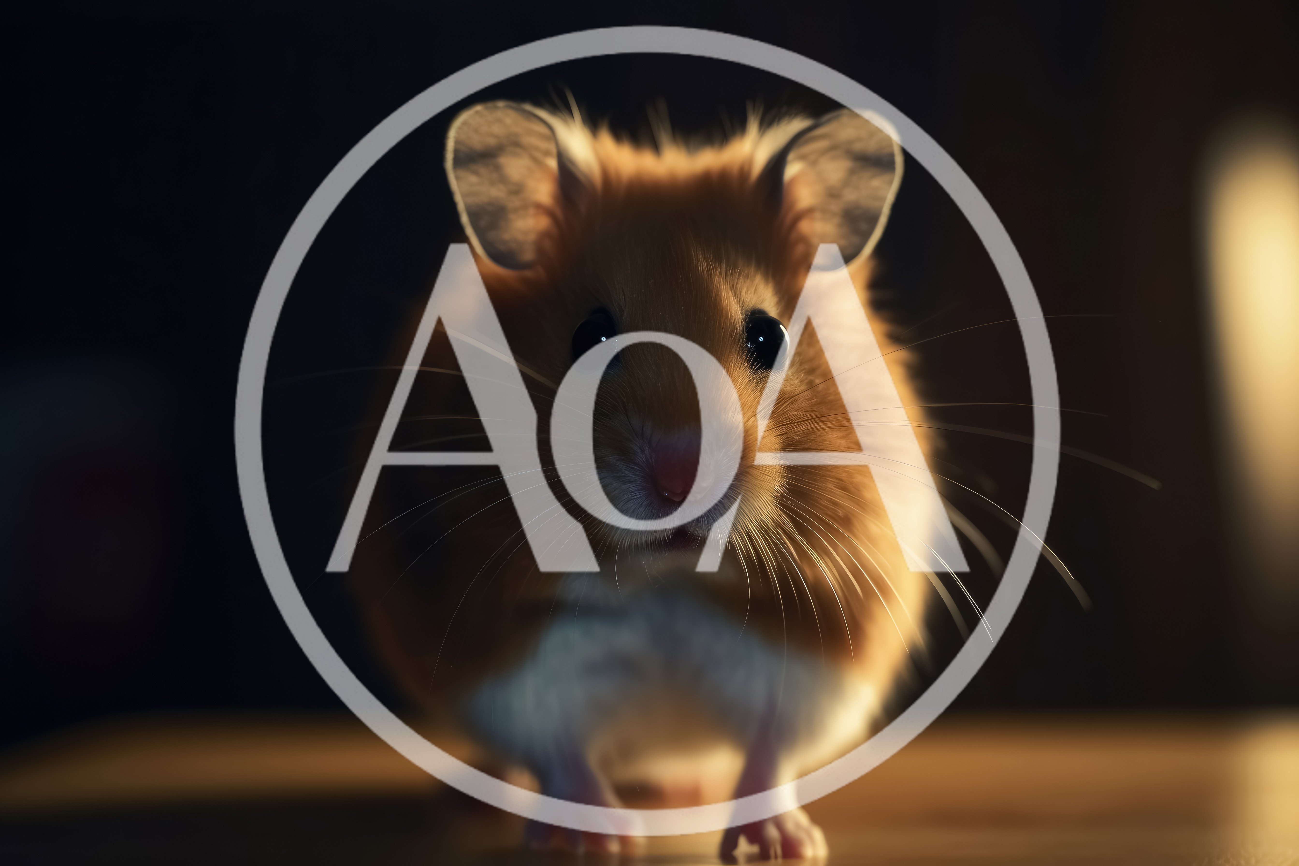 Close Up Portrait Of A Cute Syrian Hamster