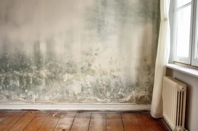 Severe Mold Growth On Interior Residential Wall
