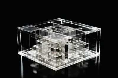 Clear Acrylic Geometric Architectural Model