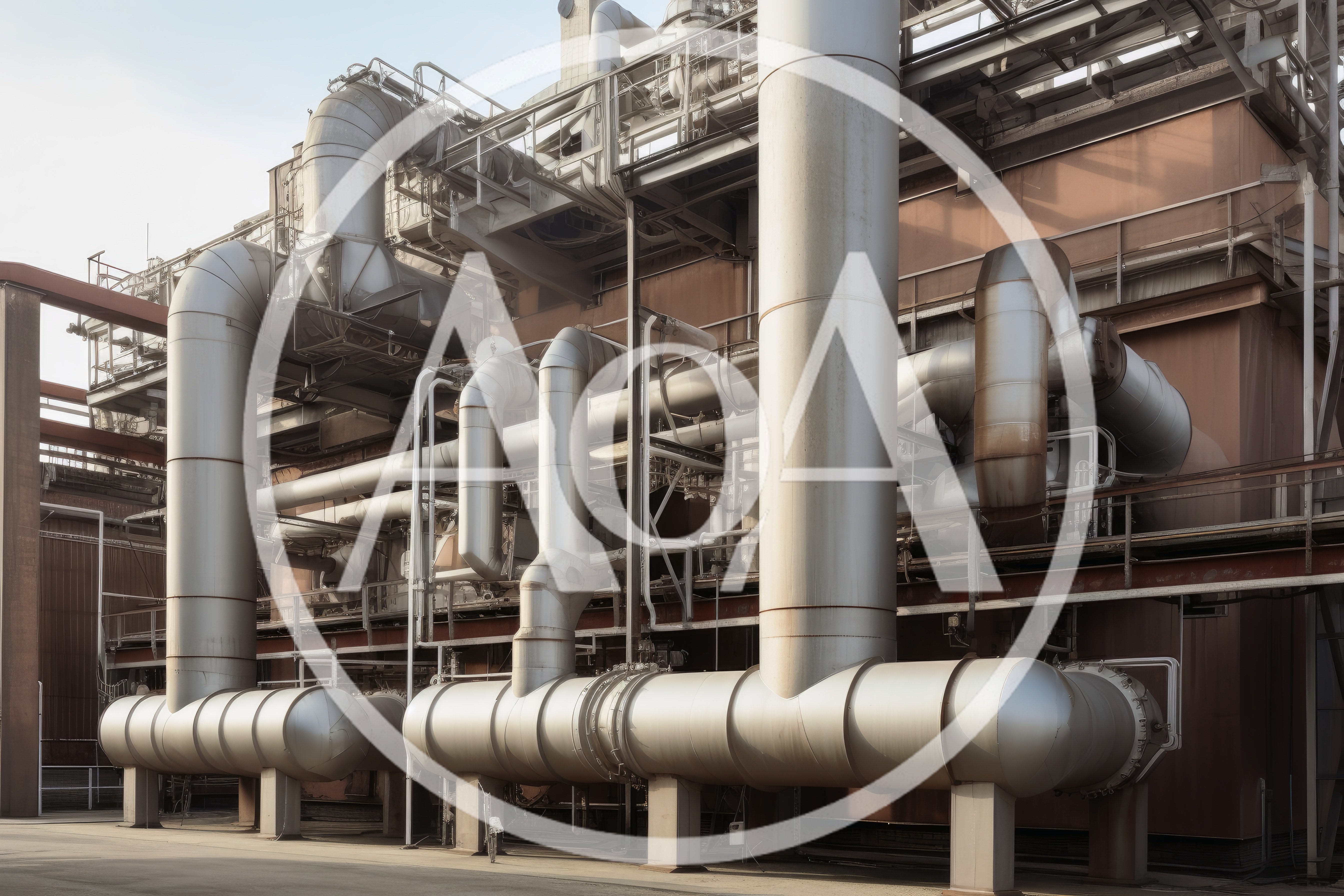 Industrial Chemical Plant Infrastructure With Complex Piping Systems