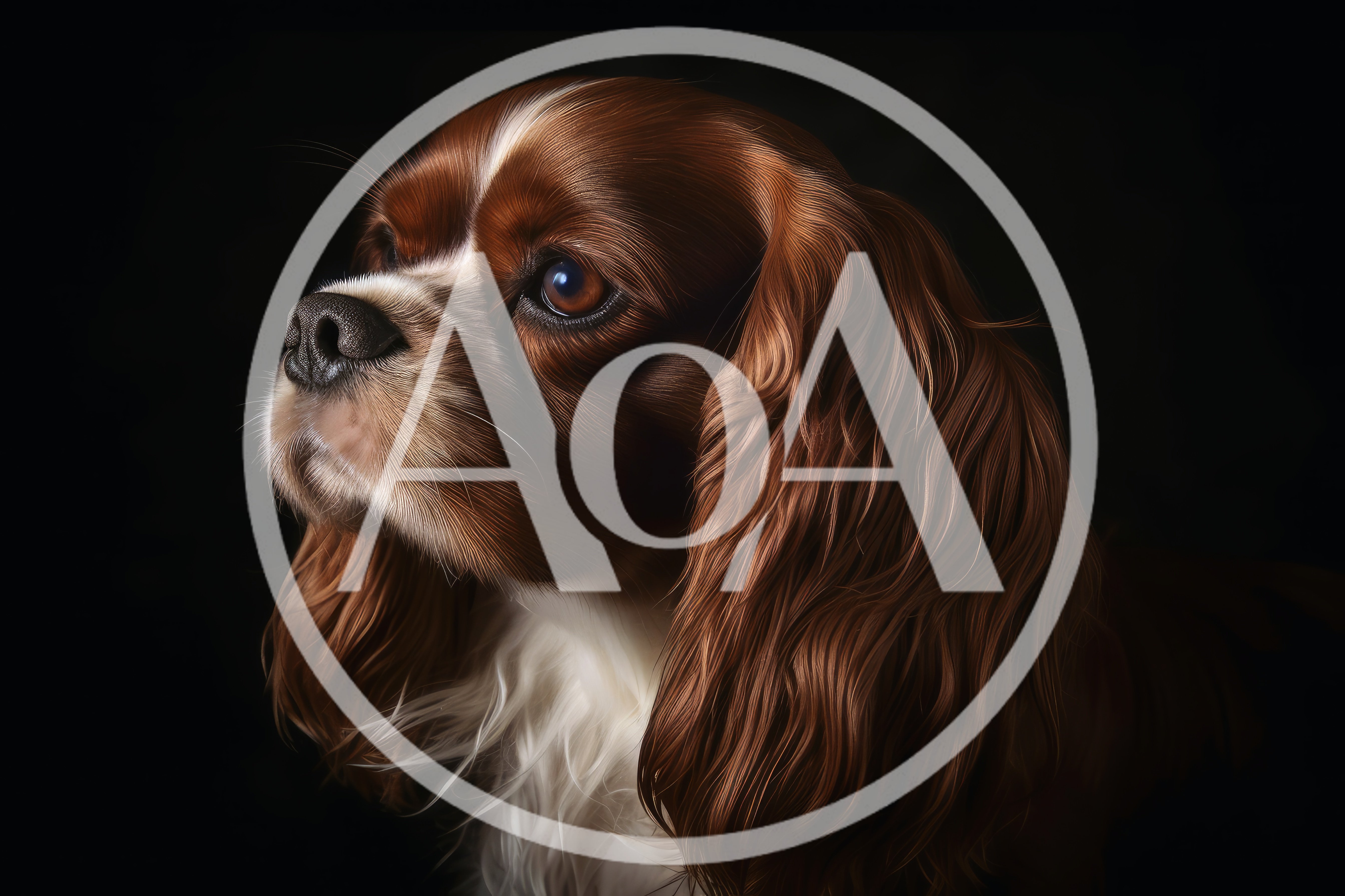 Portrait Of A Cavalier King Charles Spaniel