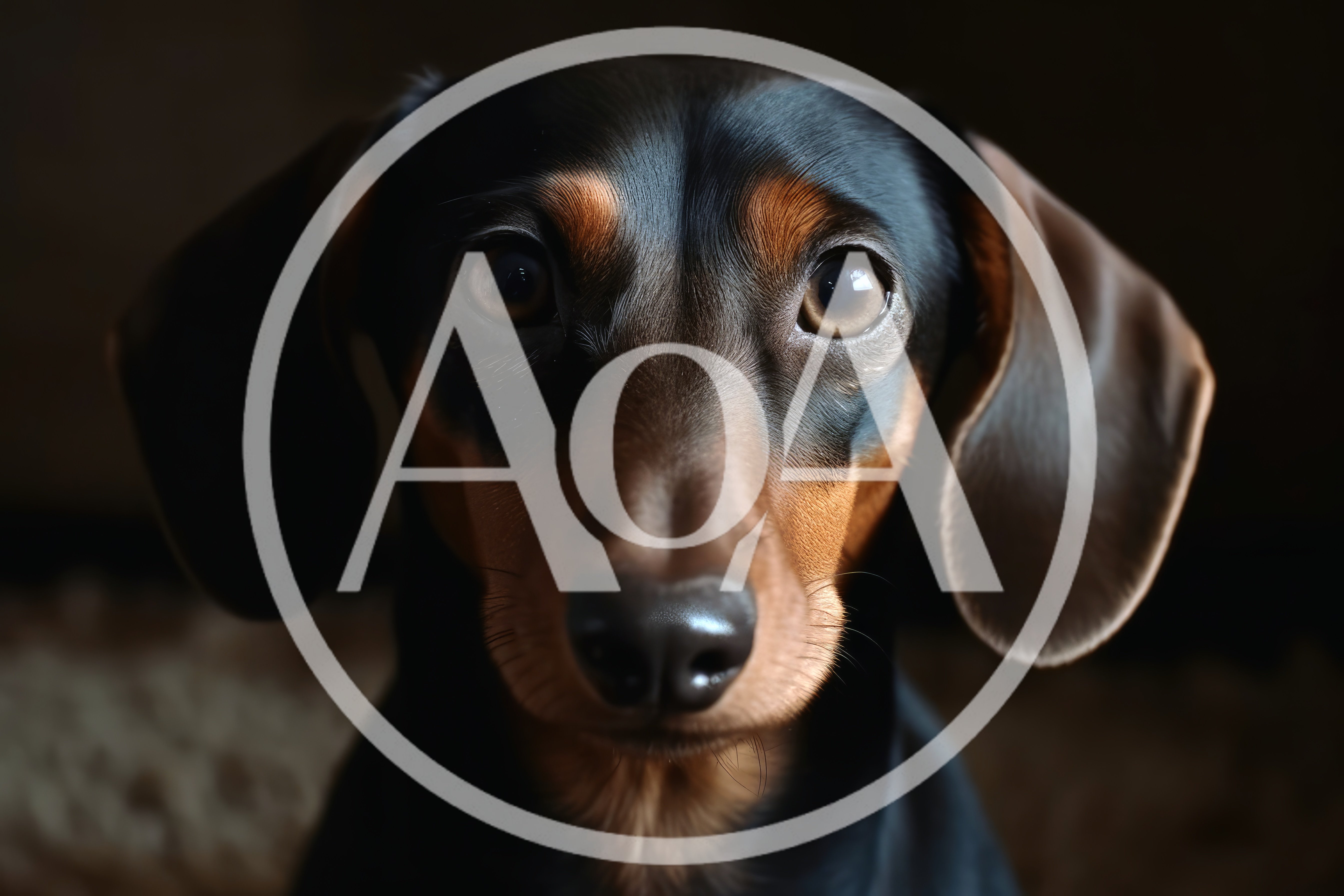 Close Up Portrait Of A Dachshund Dog