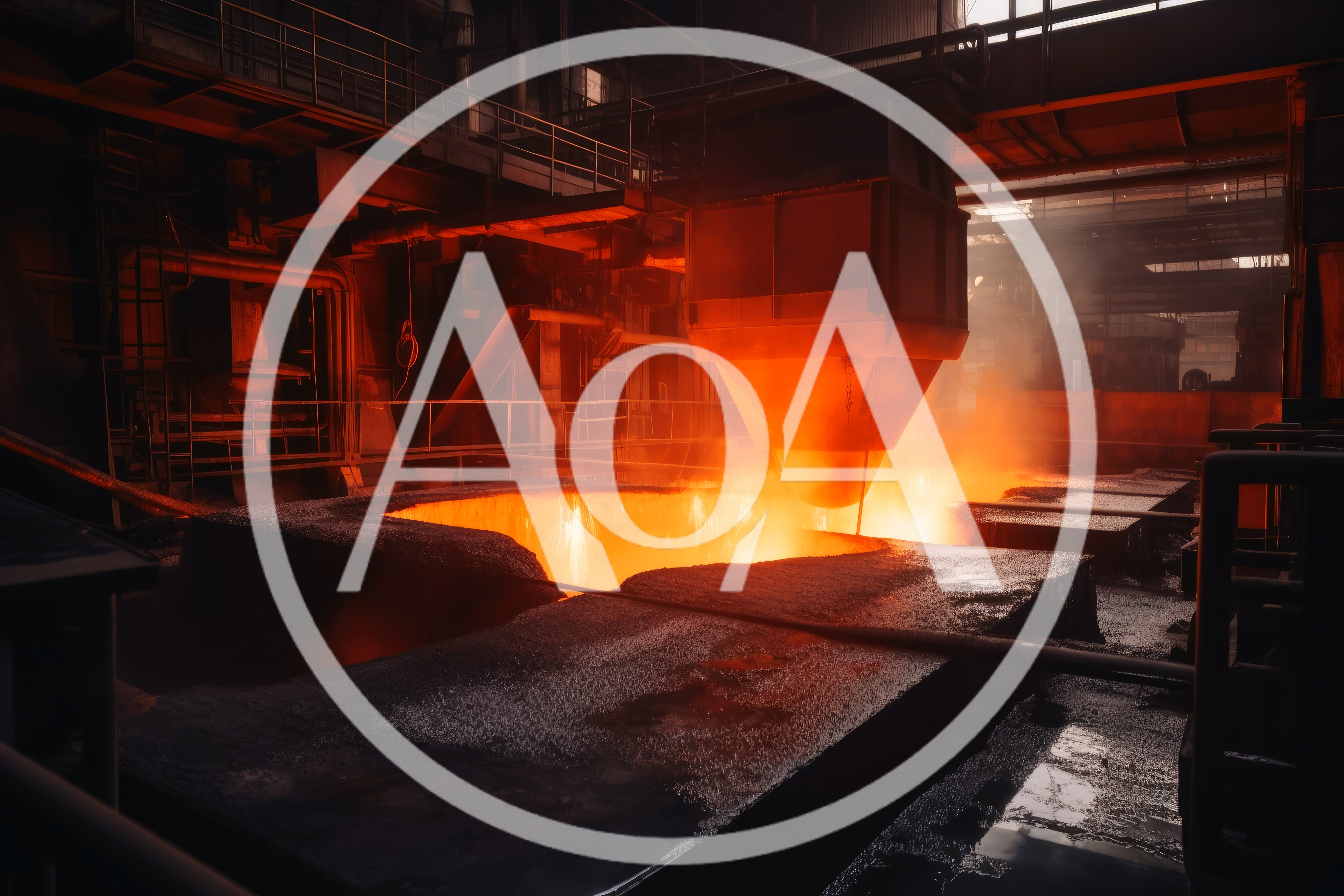 Molten Metal Pouring Into Industrial Casting Mold