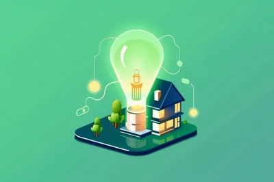 Isometric Illustration Of Smart Home Energy Concept