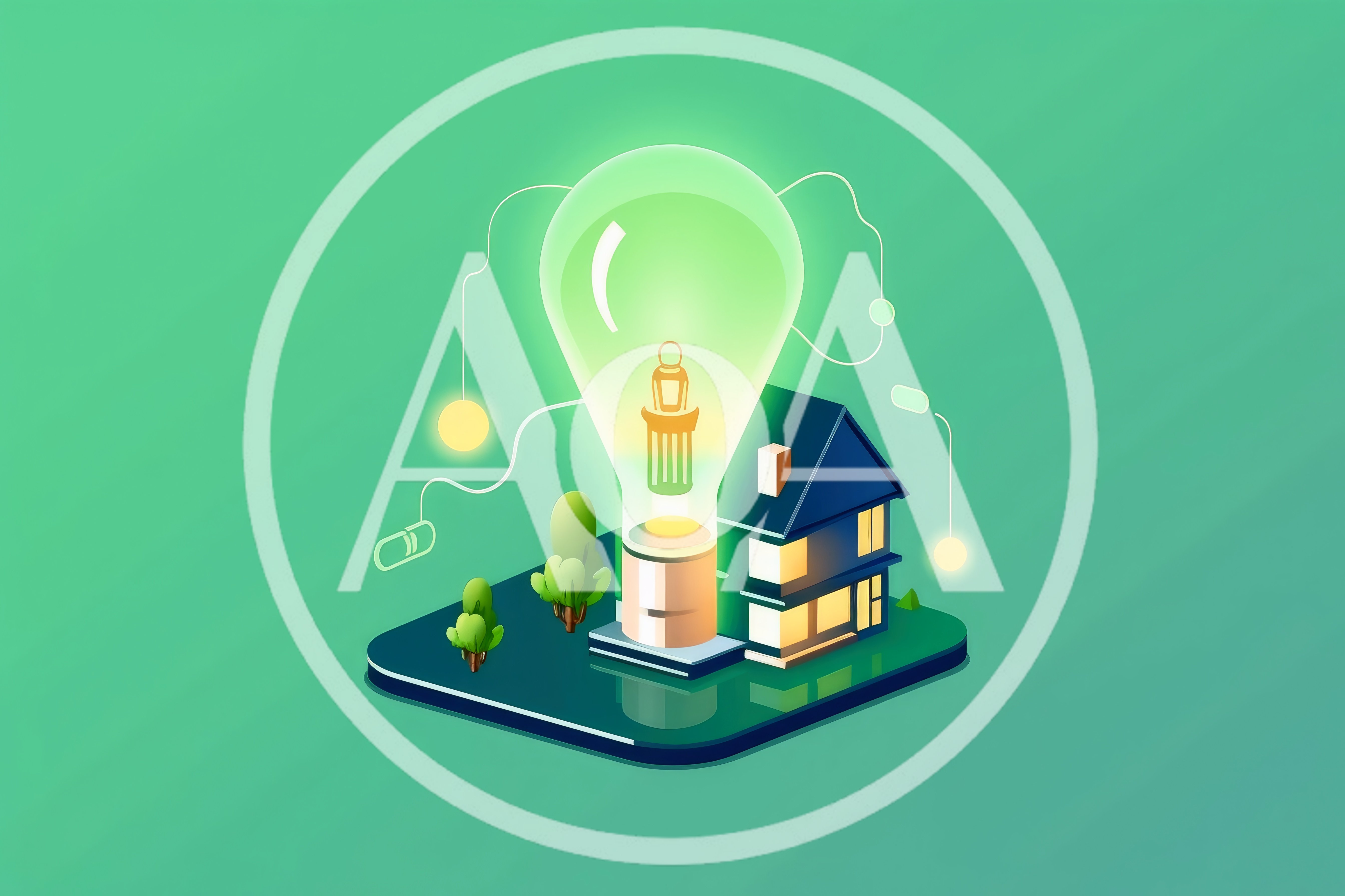 Isometric Illustration Of Smart Home Energy Concept
