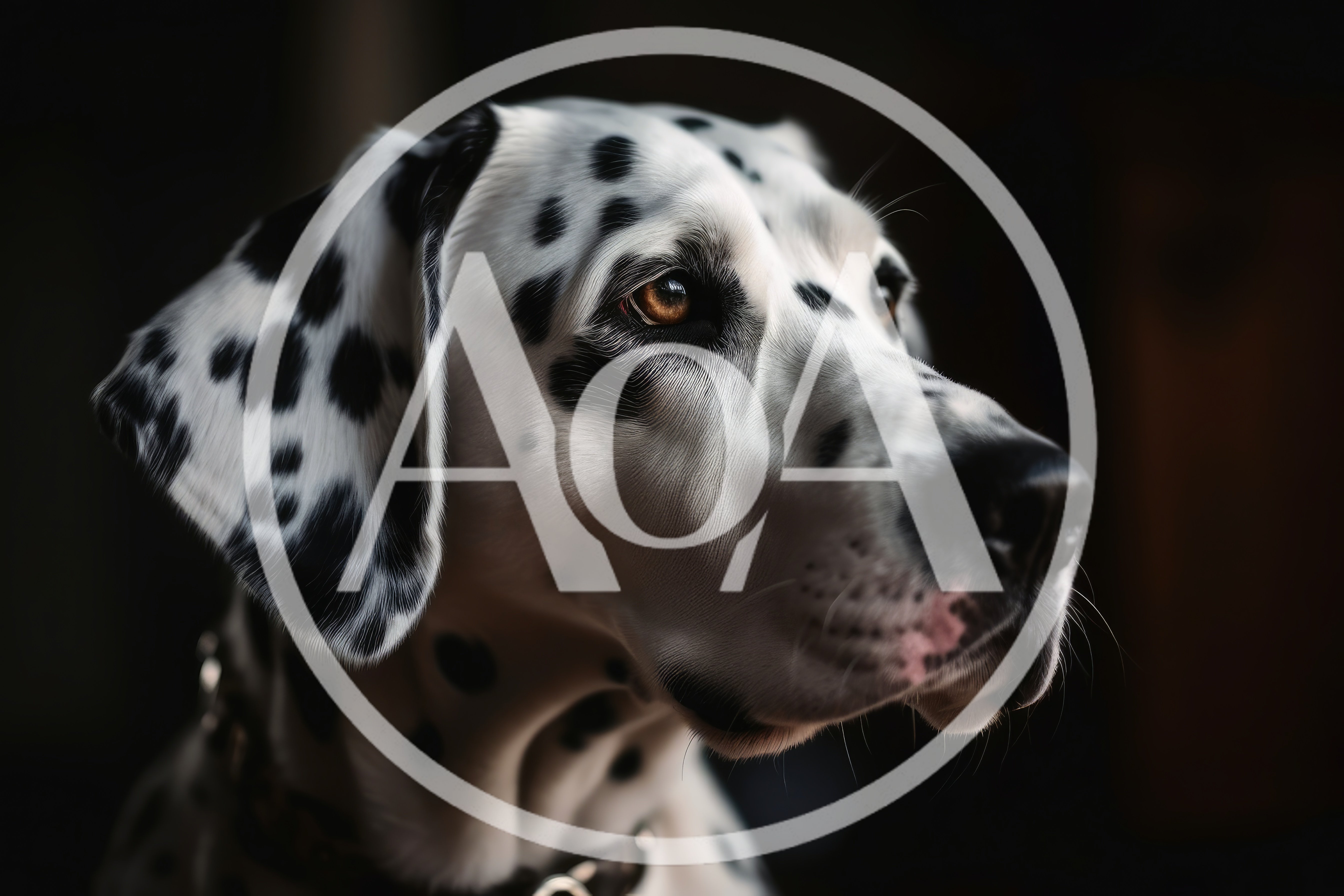 Portrait Of A Dalmatian Dog In Profile