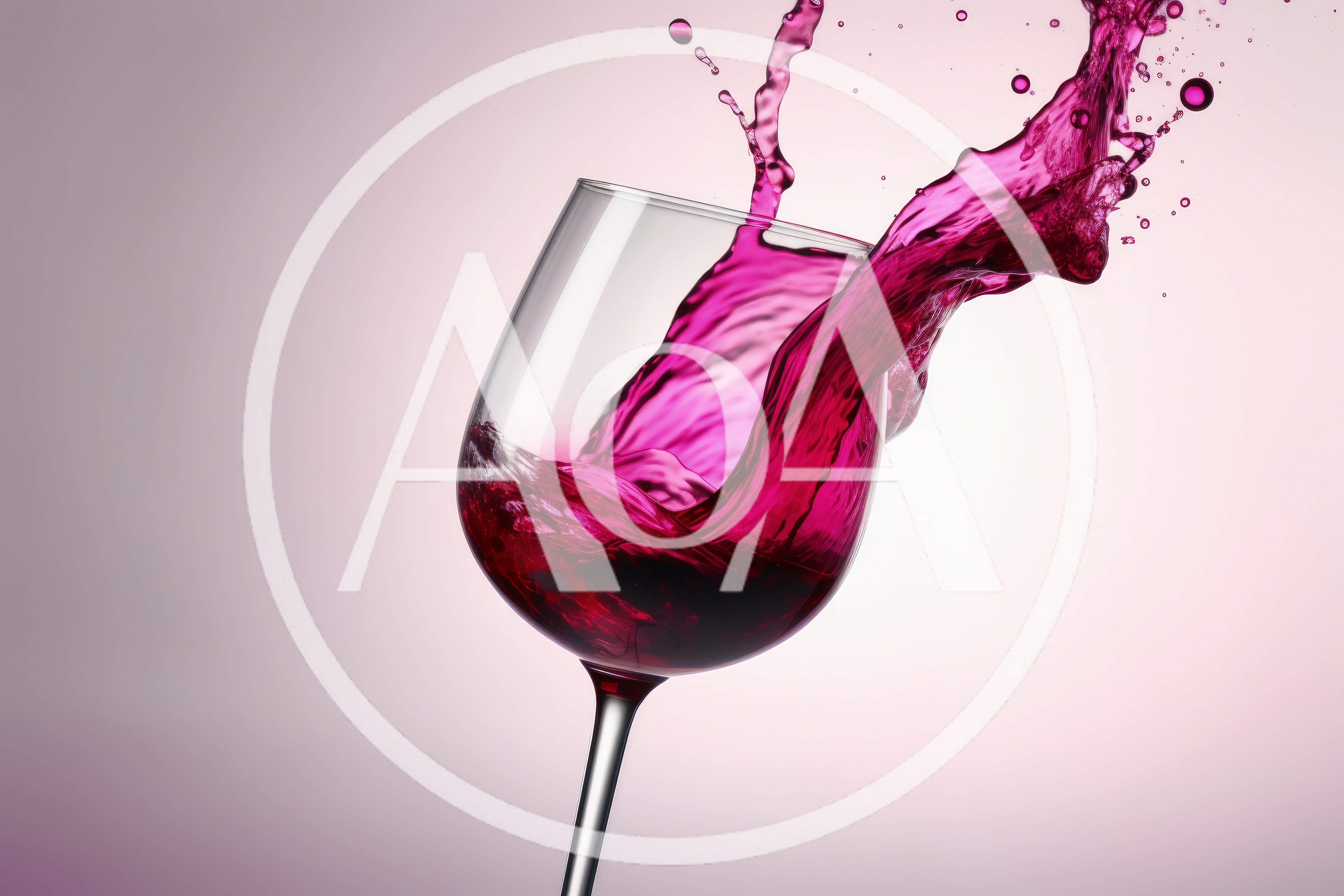 Red Wine Splashing Out Of A Glass