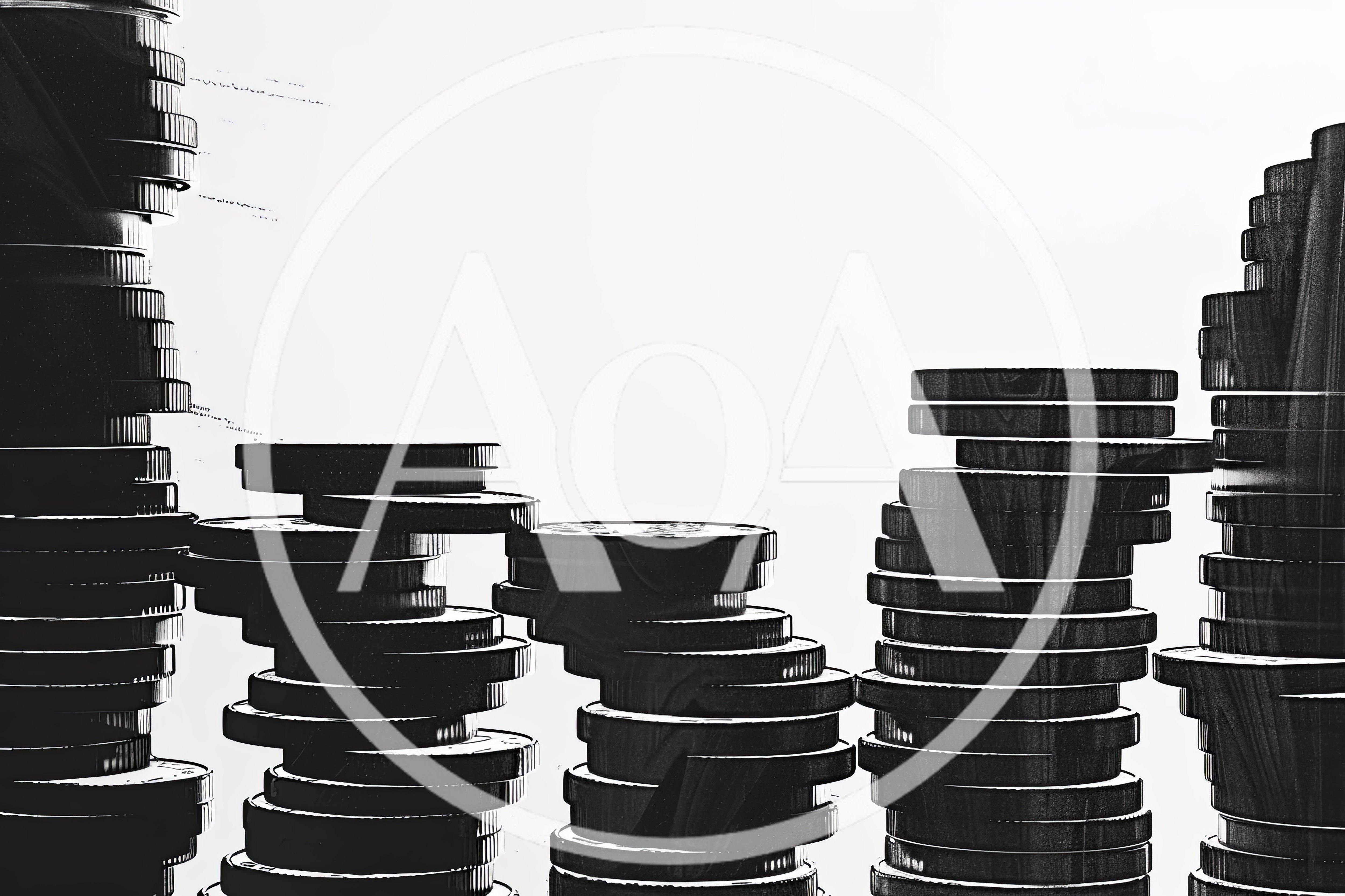 Stacked Coins Representing Financial Growth and Savings