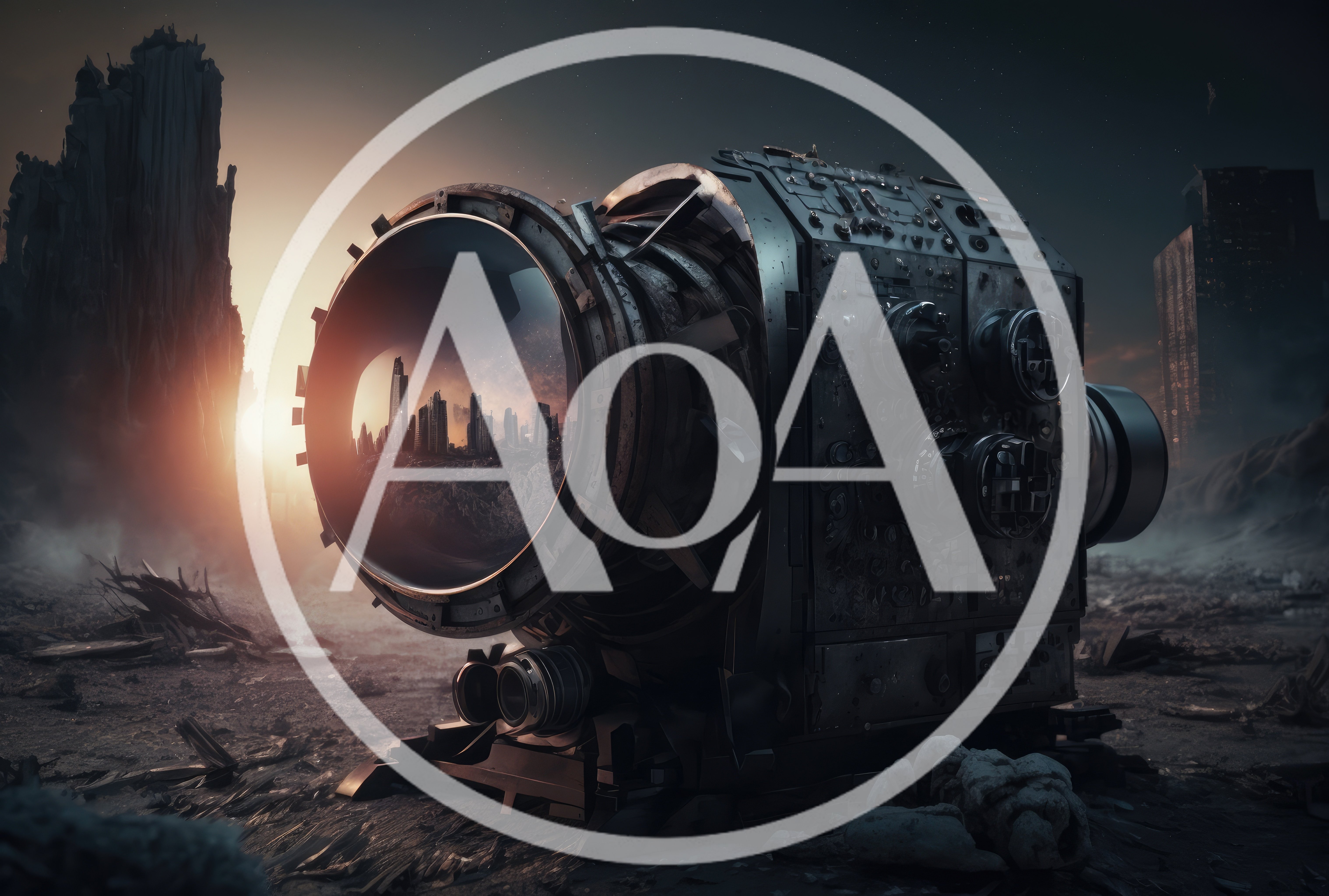 Futuristic Cinematic Camera In A Post-Apocalyptic Wasteland