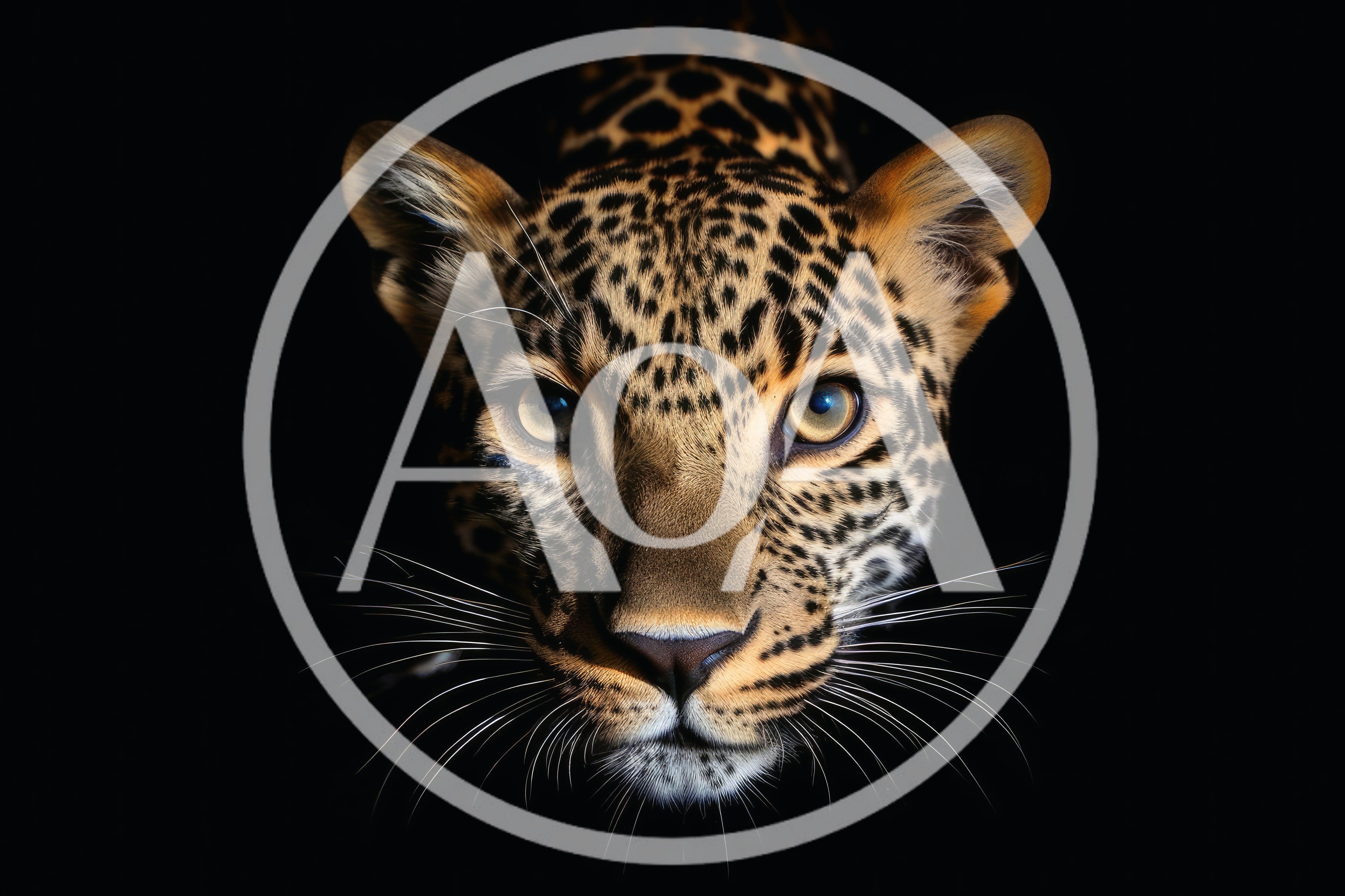 Close Up Portrait Of A Leopard Face