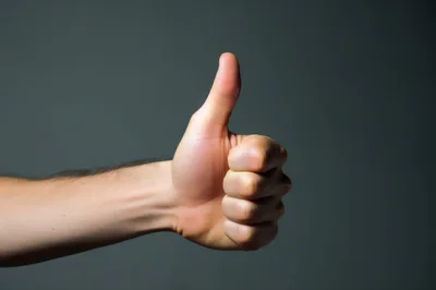 Close Up Of A Hand Giving A Thumbs Up