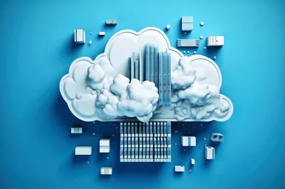 Abstract Cloud Computing Infrastructure Concept