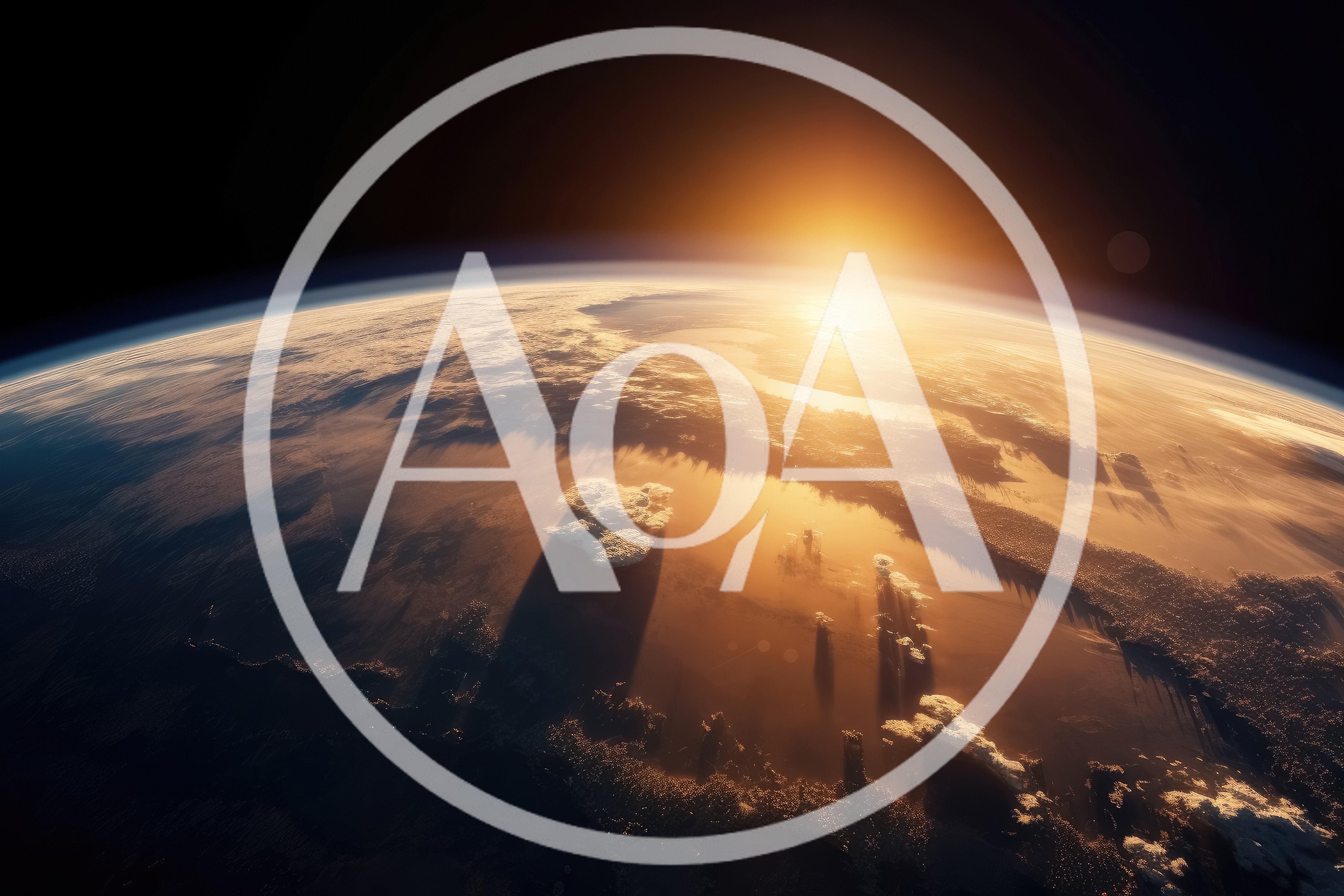 Cinematic Earth View From Space At Sunrise