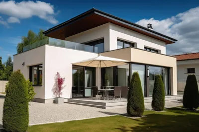 Modern Luxury Villa With Patio And Garden