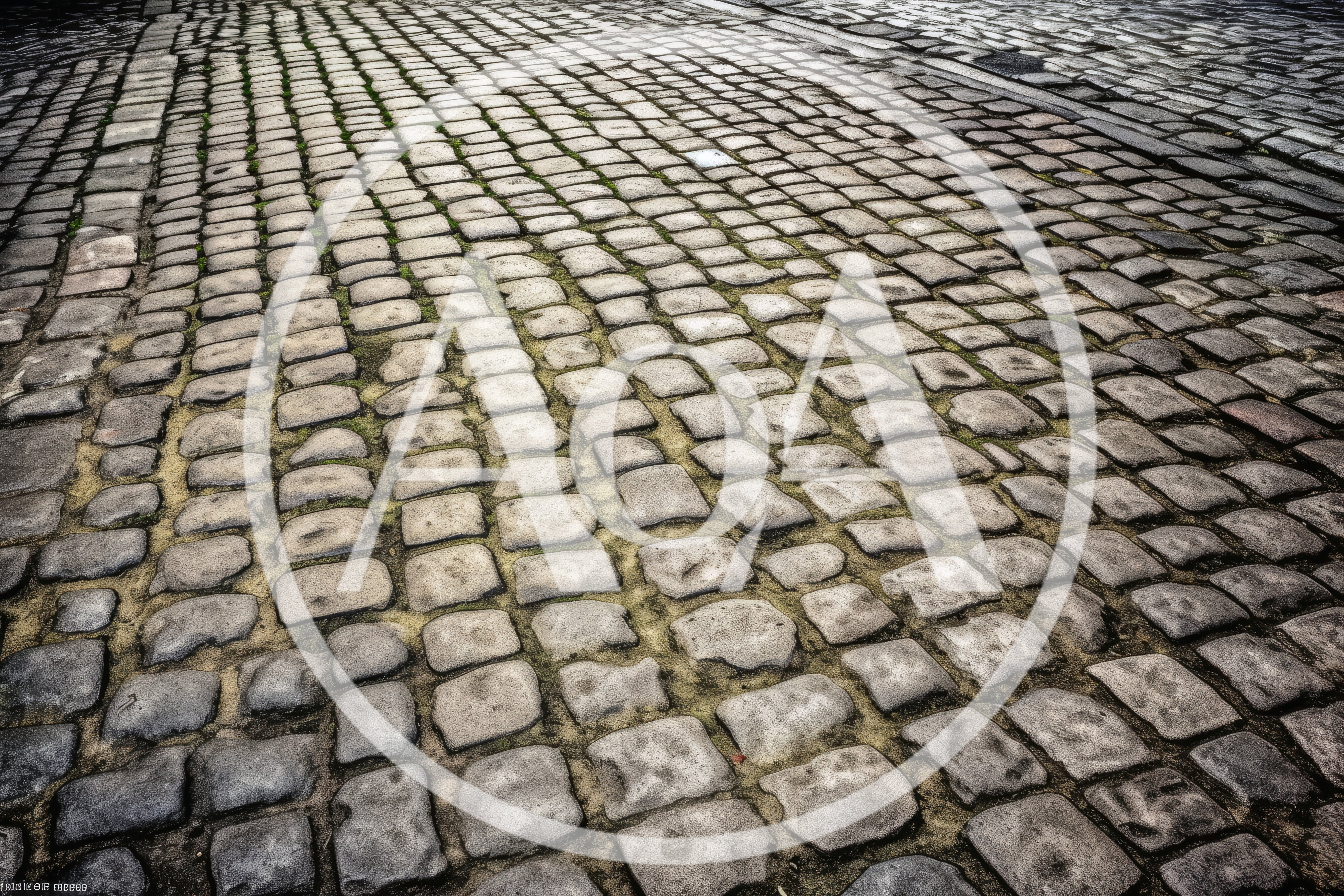 Old Cobblestone Street Surface Texture