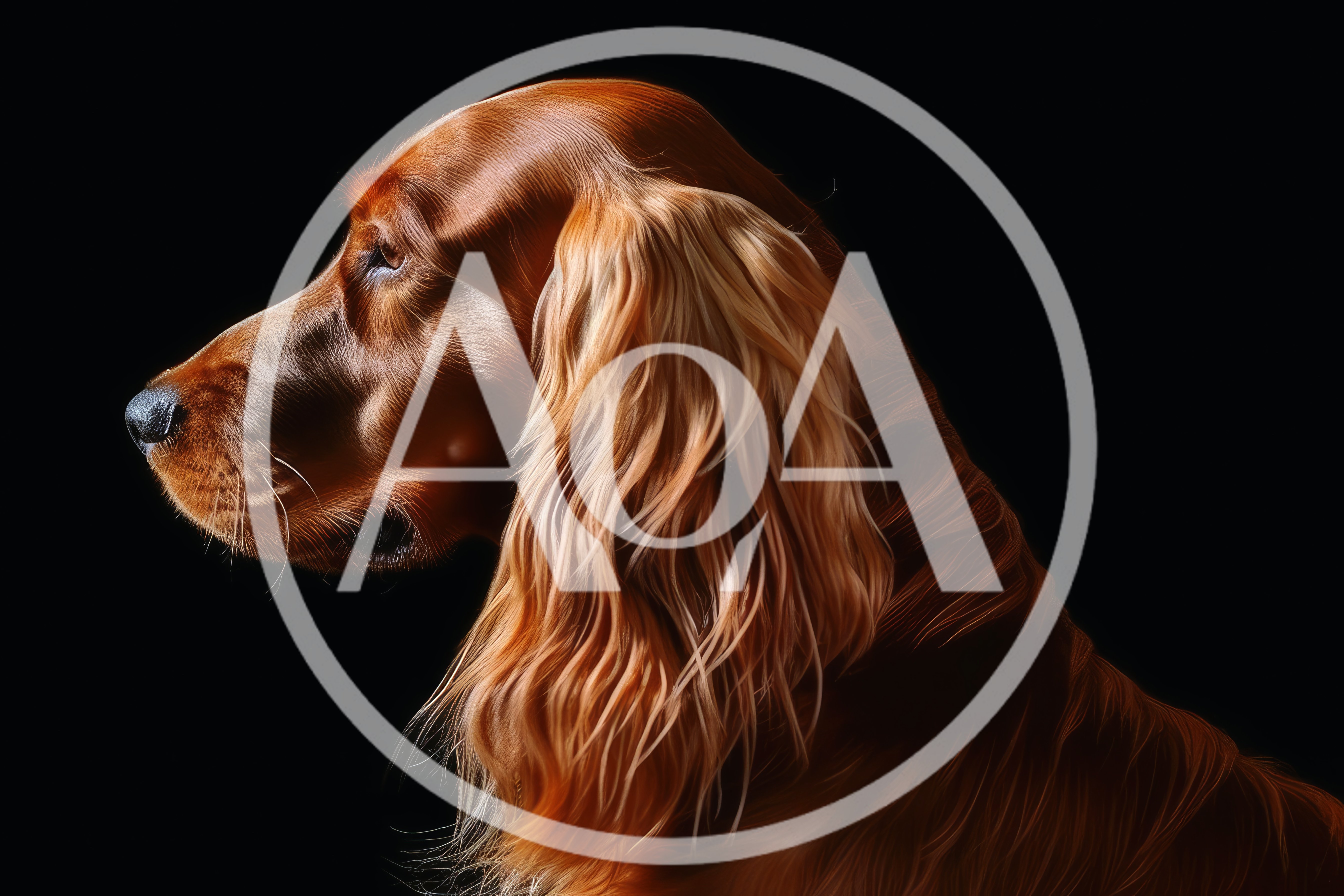 Profile Portrait Of An Irish Setter Dog