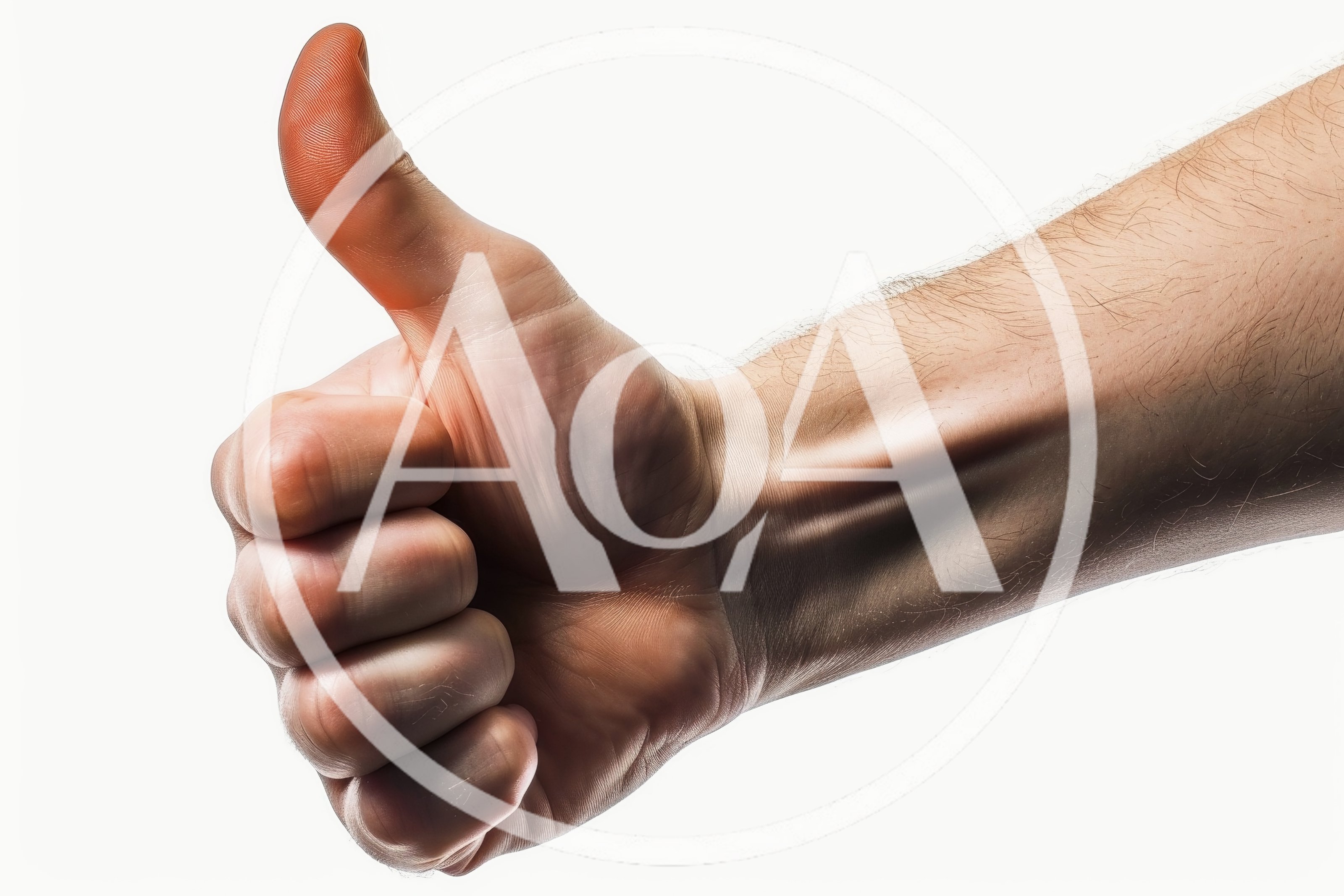 Close Up Of A Male Hand Giving Thumbs Up