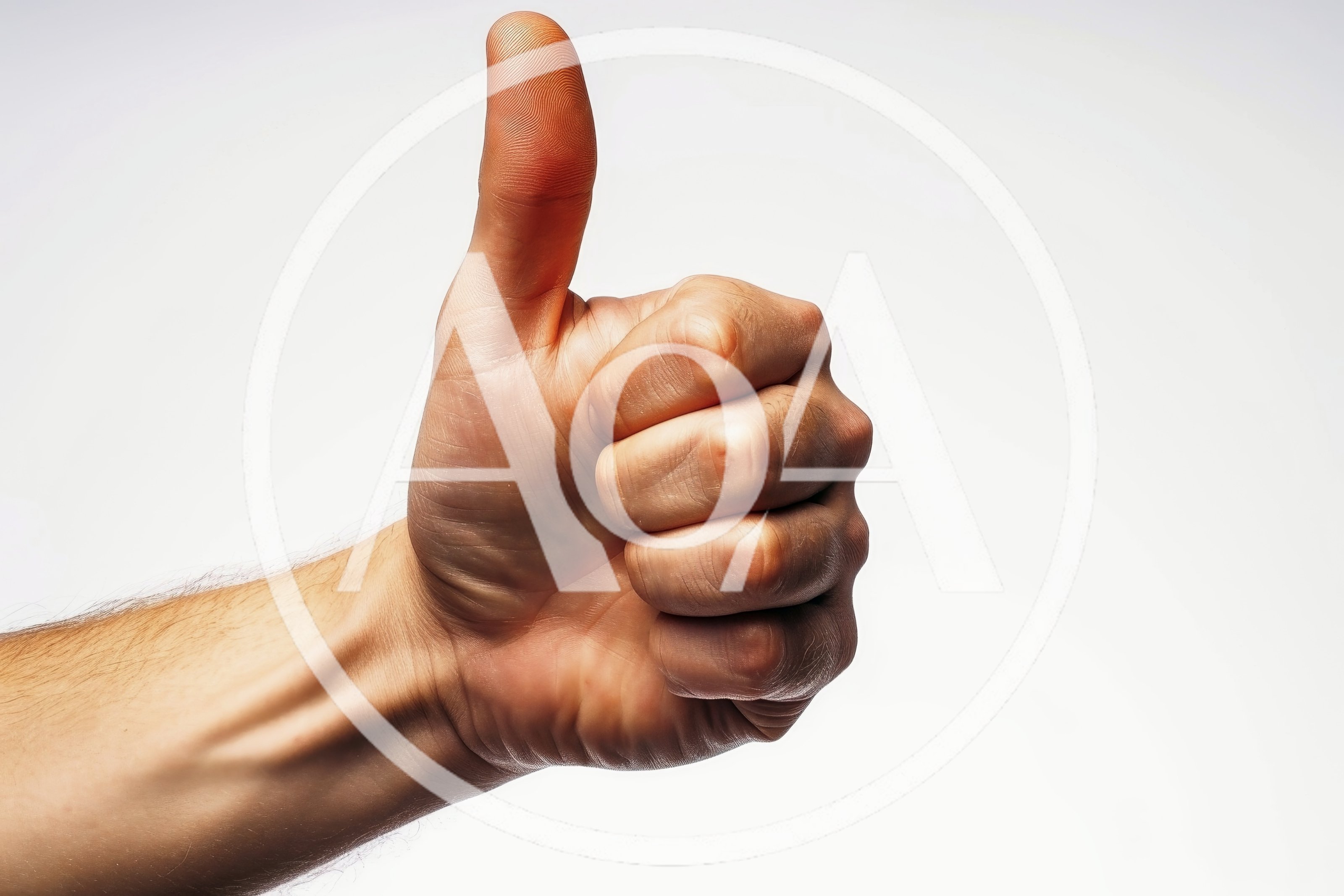 Close Up Of A Human Hand Giving Thumbs Up