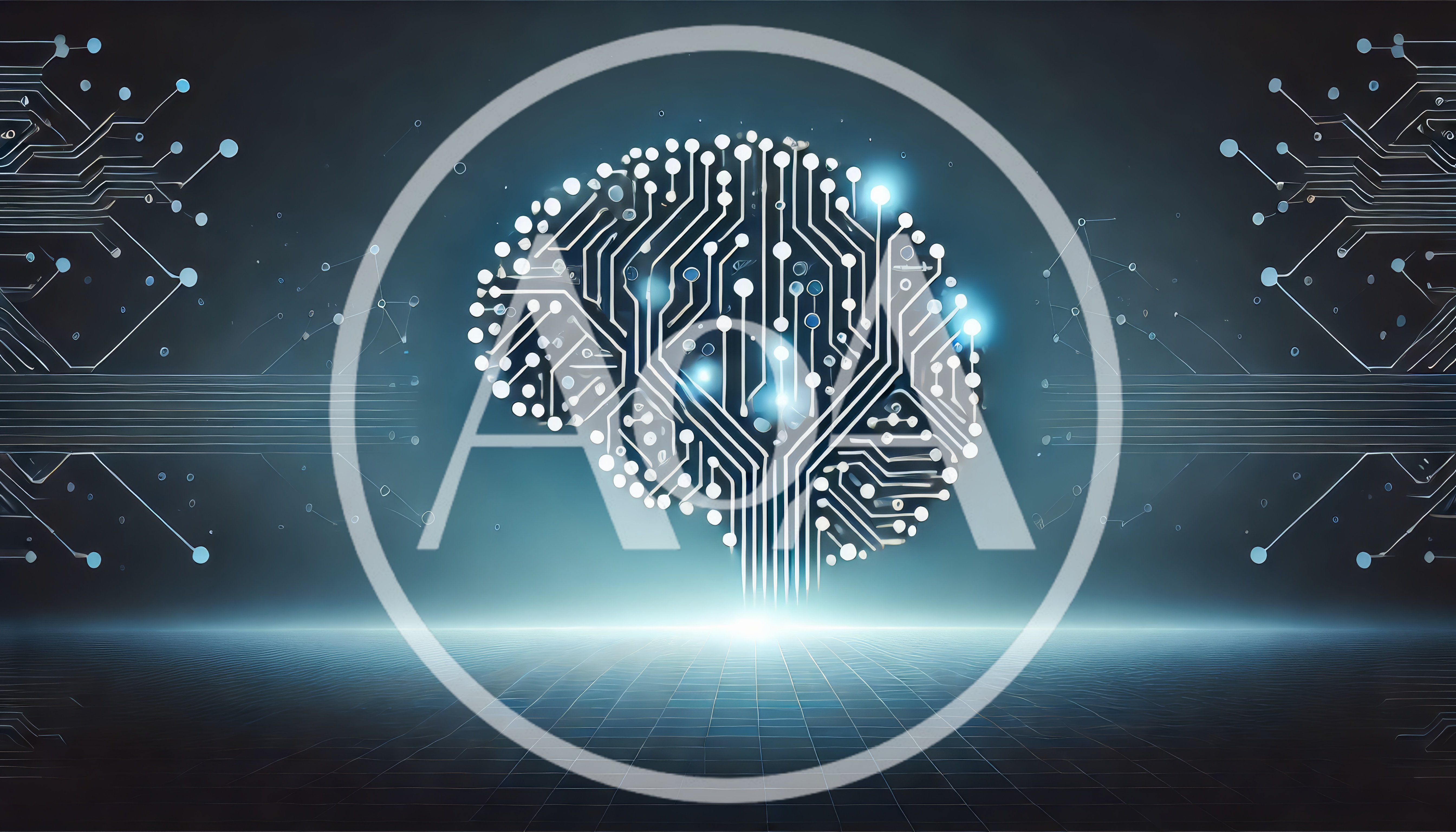 Digital Circuit Board Brain Concept
