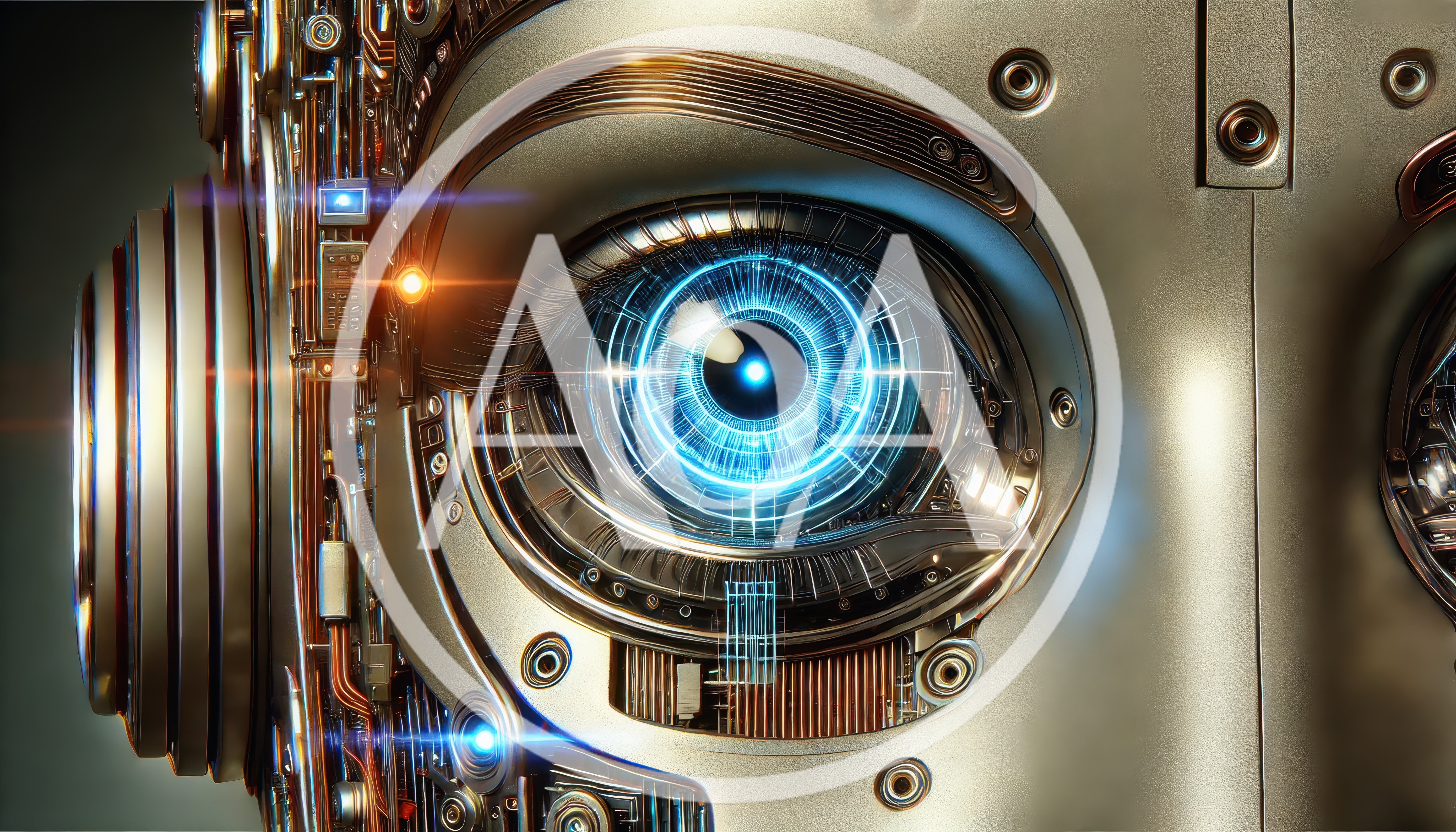 Close Up Of A Futuristic Robotic Eye