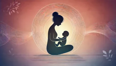 Silhouette of Mother Holding Her Baby
