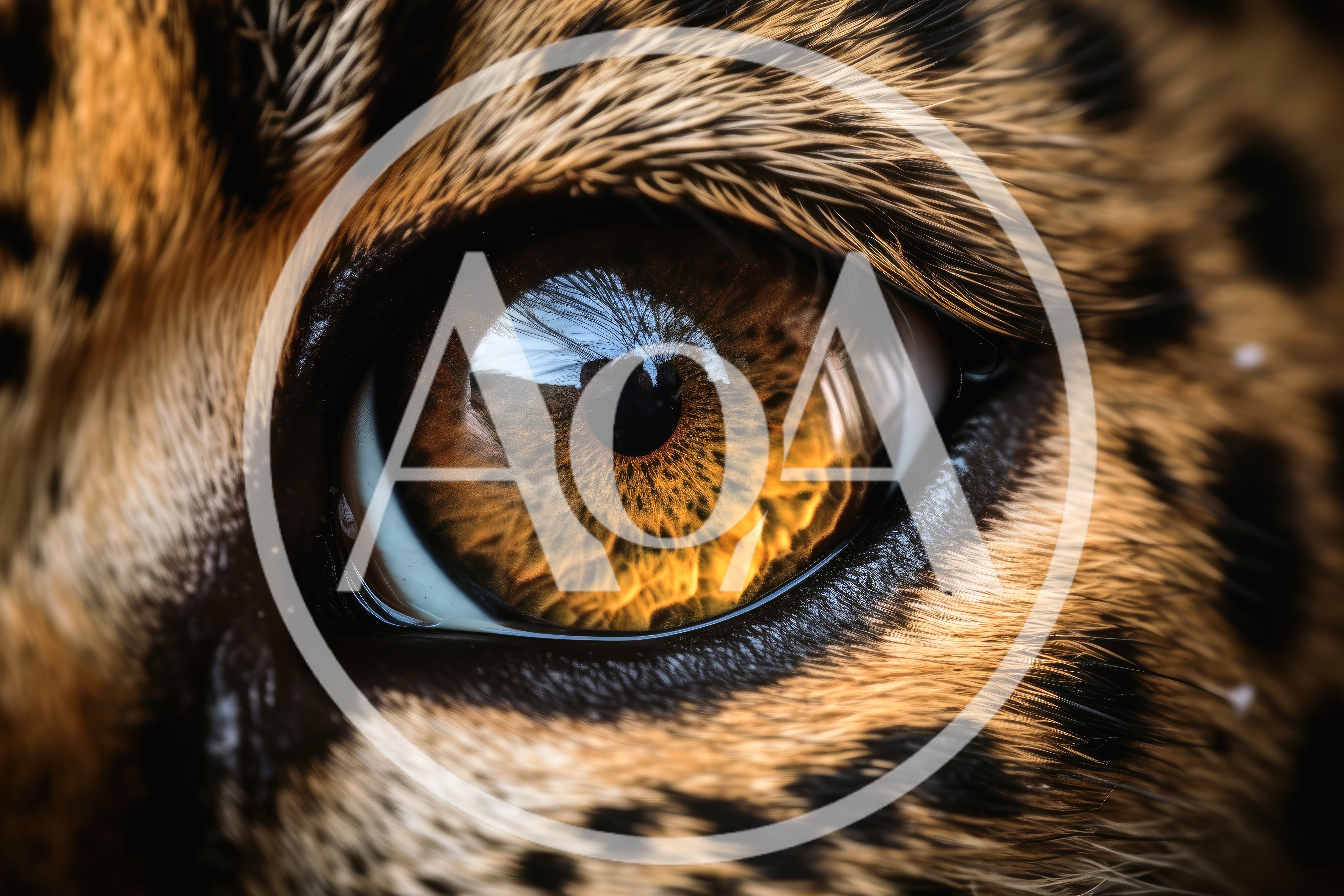 Extreme Close Up Of A Leopard Eye