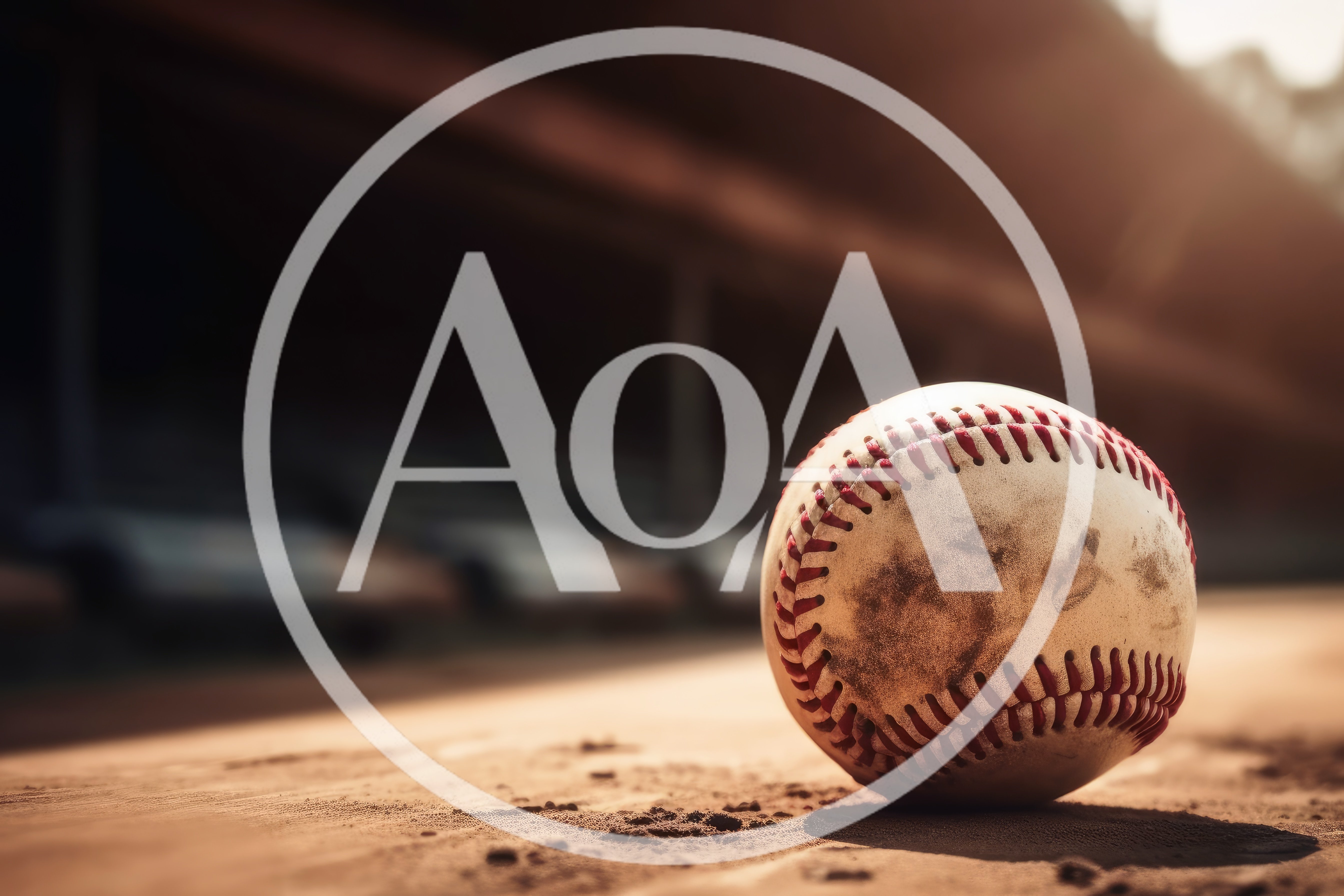 Dirty Baseball Resting On A Dusty Infield