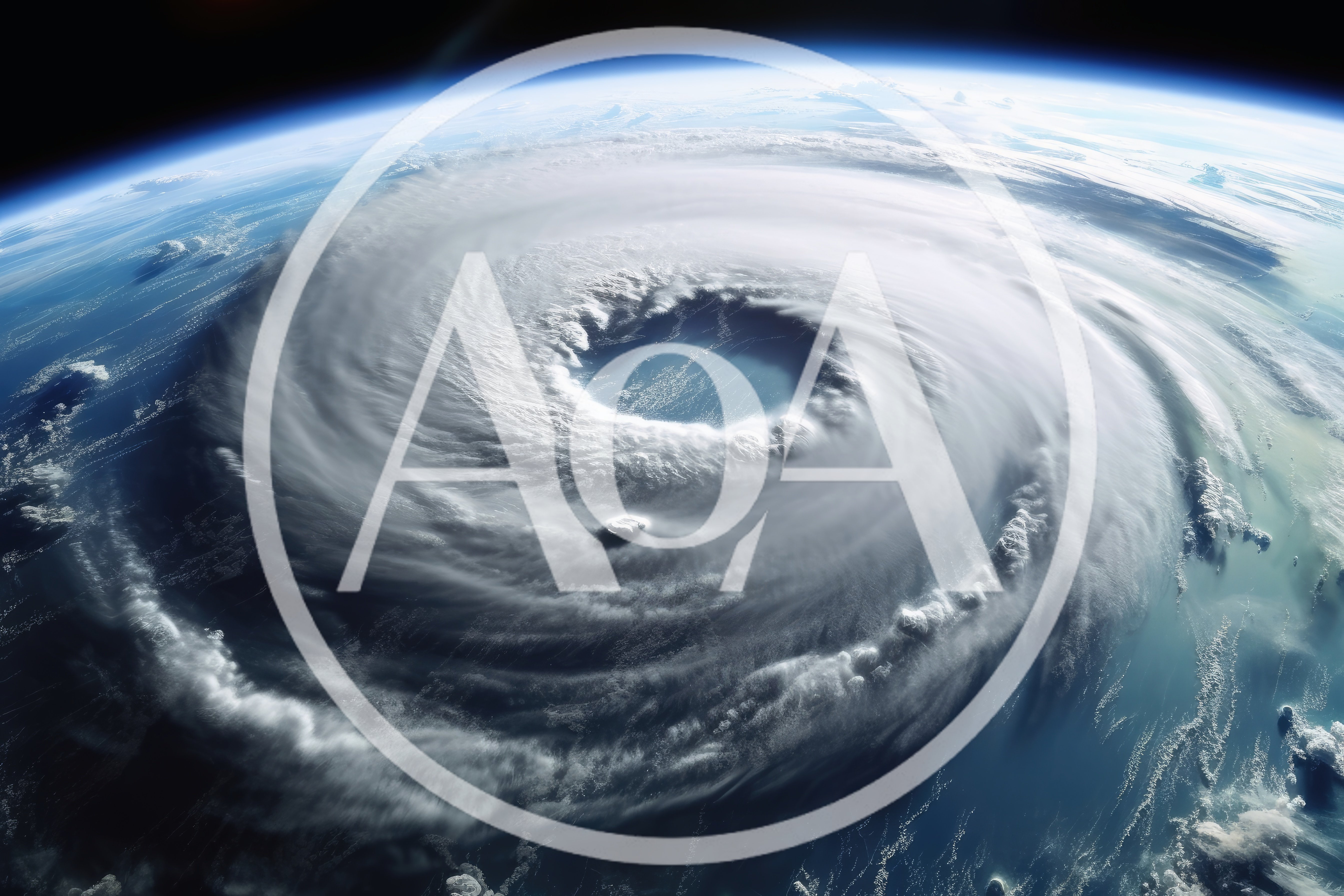 Satellite View Of A Massive Tropical Cyclone