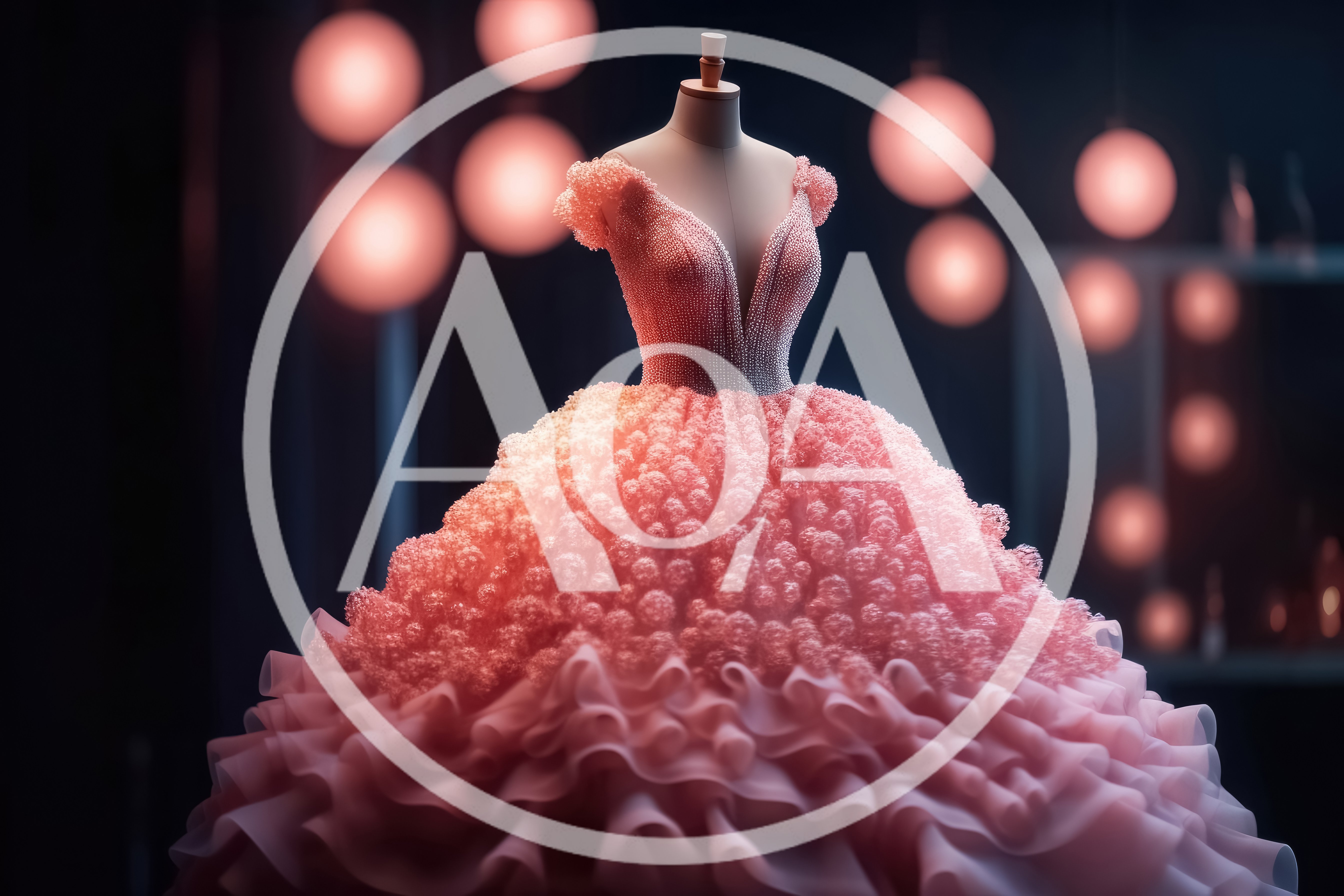 Pink Ball Gown On A Mannequin