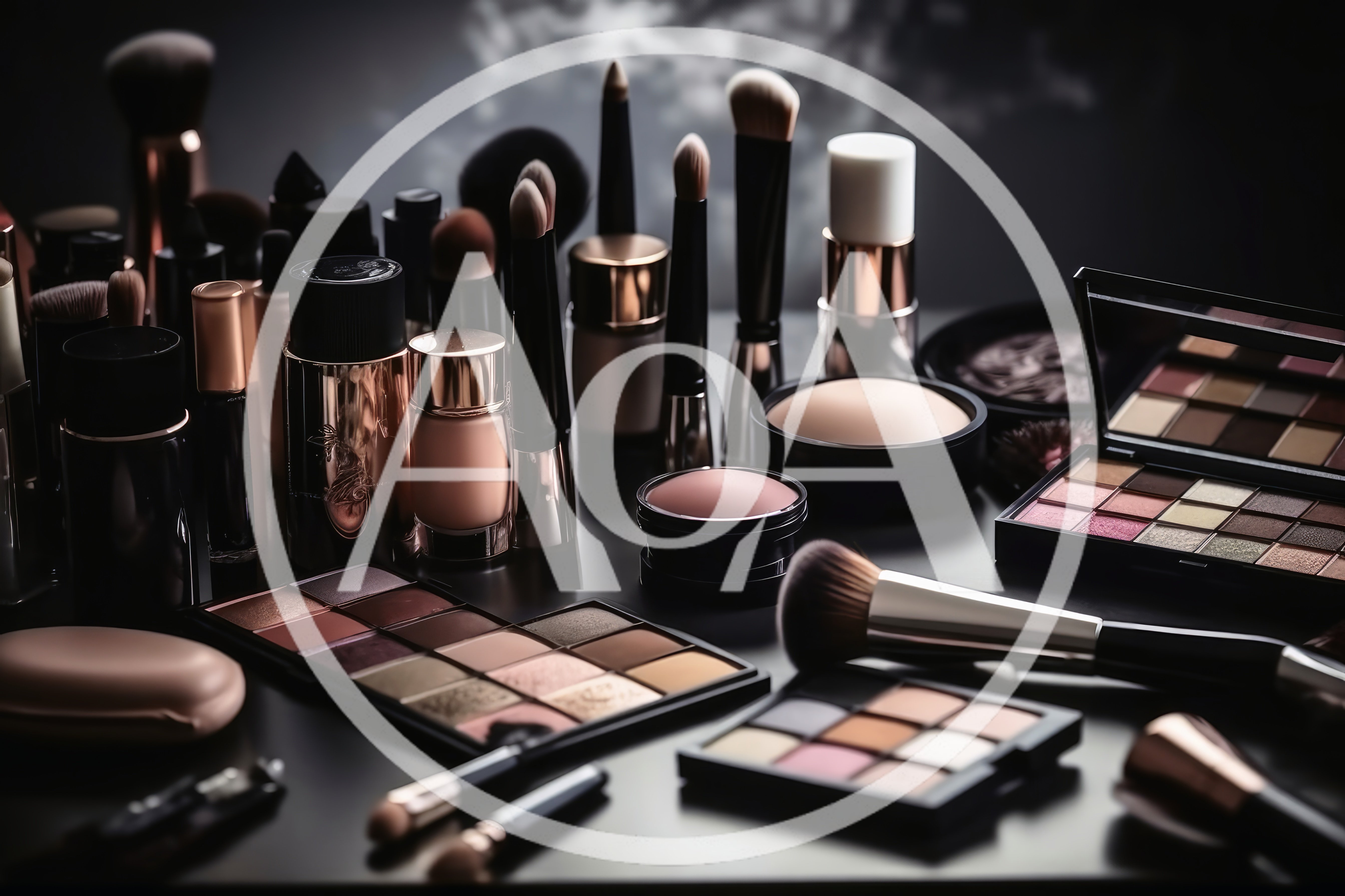 Professional Makeup Collection With Brushes And Palettes