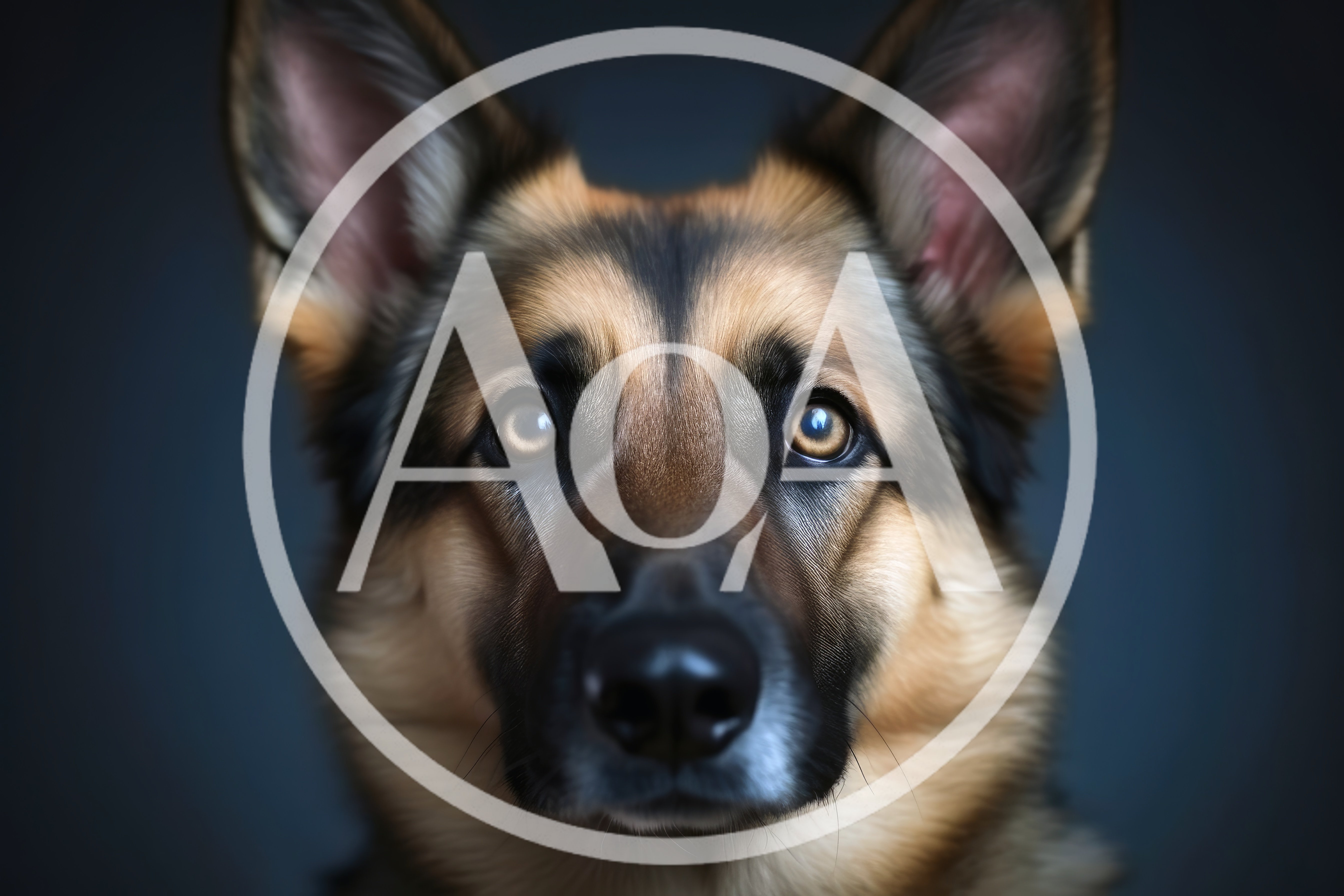 Portrait Of A Majestic German Shepherd Dog