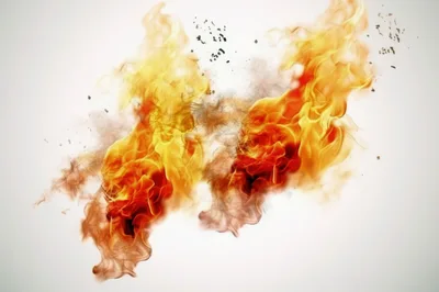 Dynamic Fire Explosion With Floating Embers And Smoke